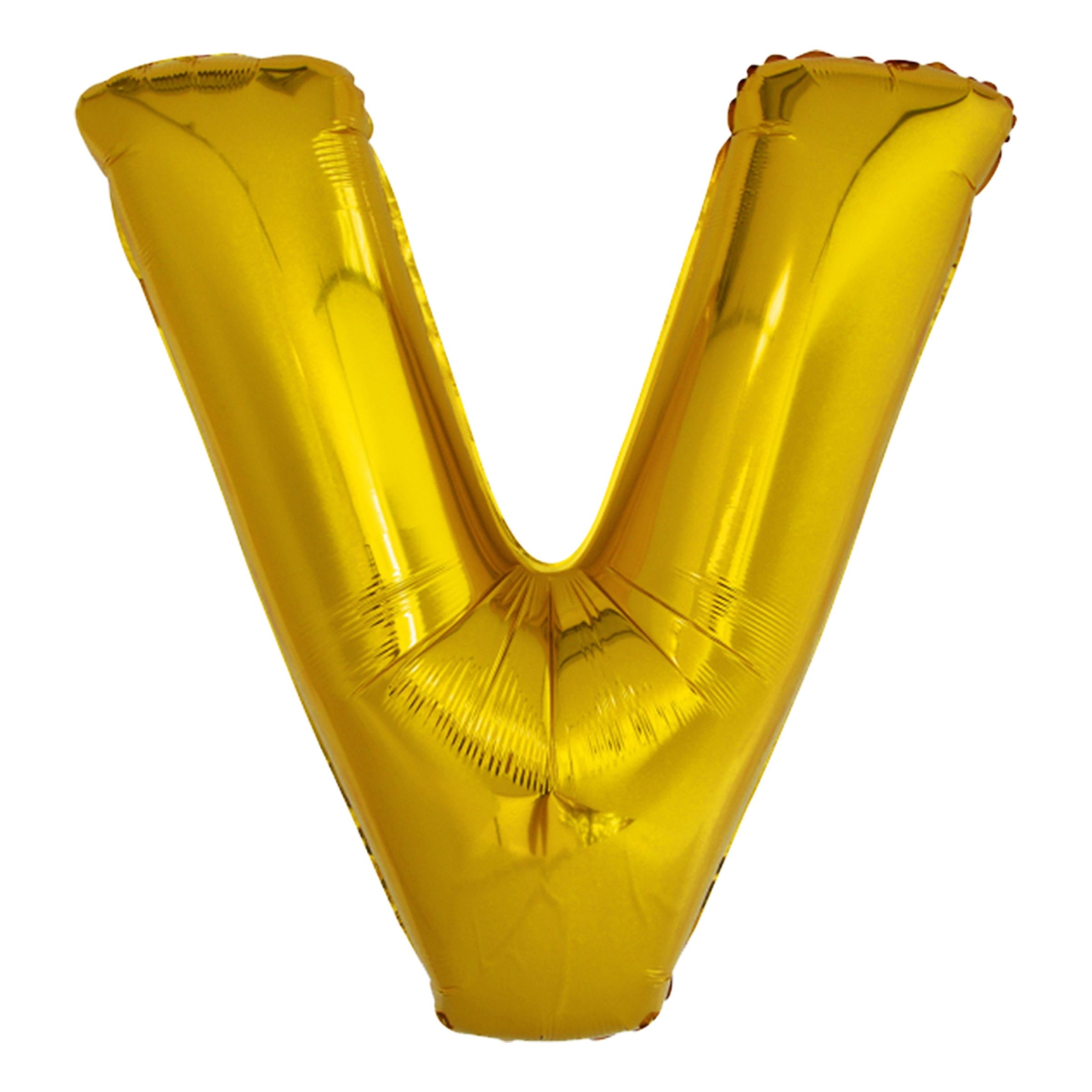 Läs mer om Bokstavsballong Guld - Bokstav V