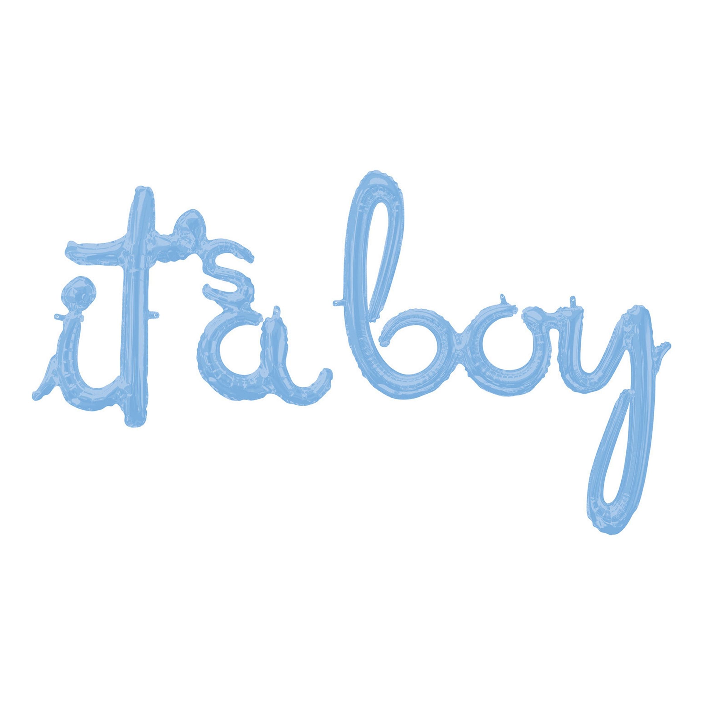 Läs mer om Ballonggirlang Its a Boy Pastellblå