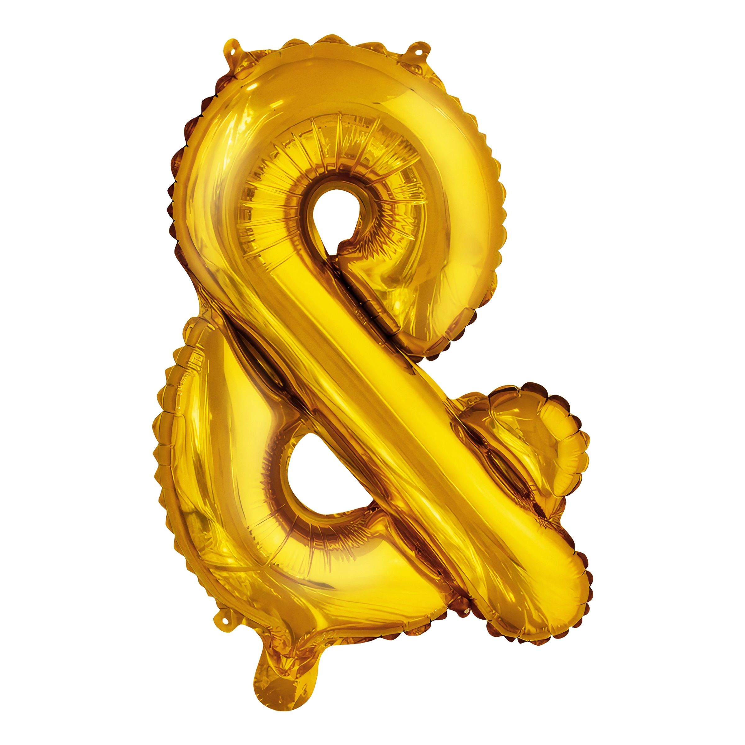 Läs mer om Bokstavsballong Mini Guld Metallic - Bokstav &