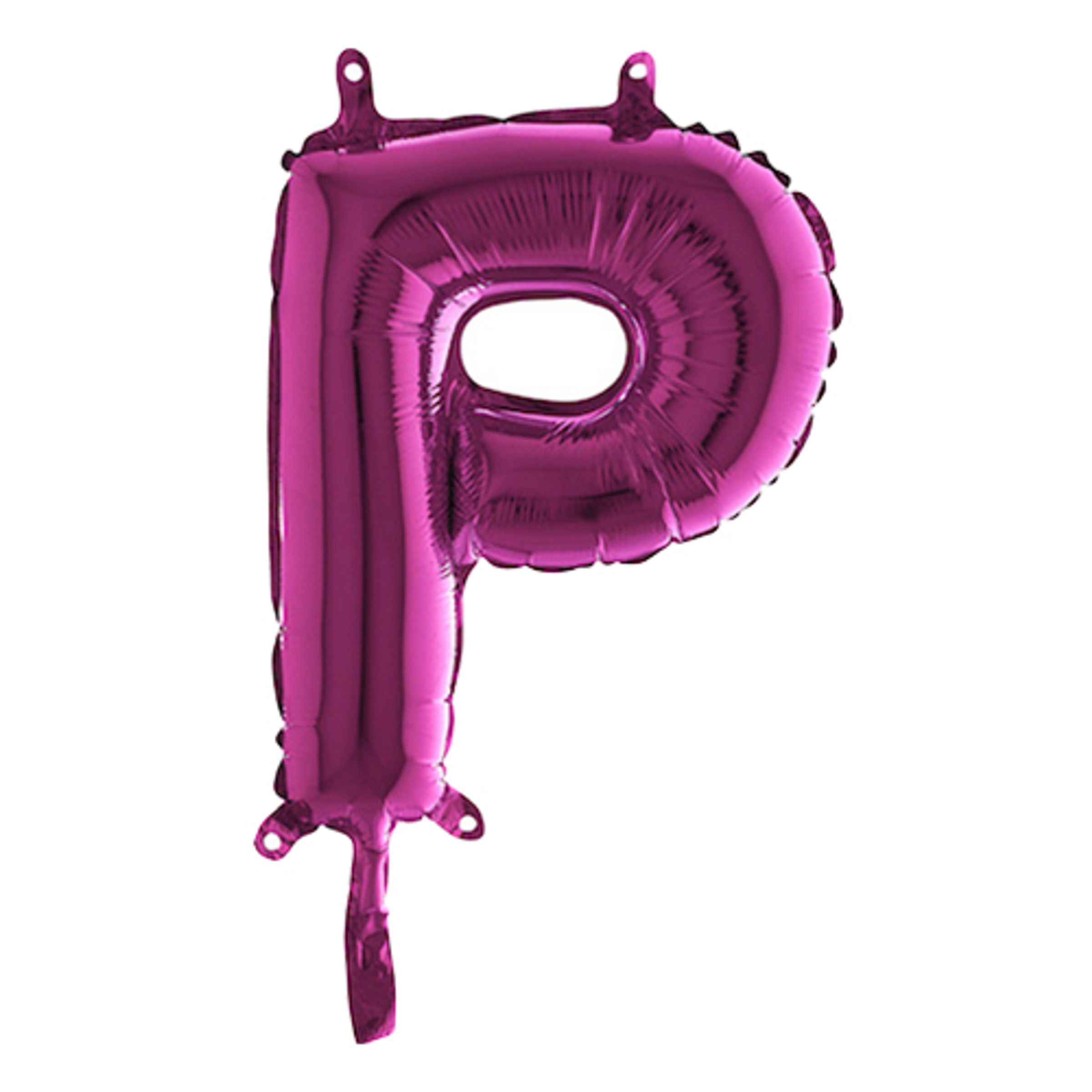 Läs mer om Bokstavsballong Mini Rosa - Bokstav P