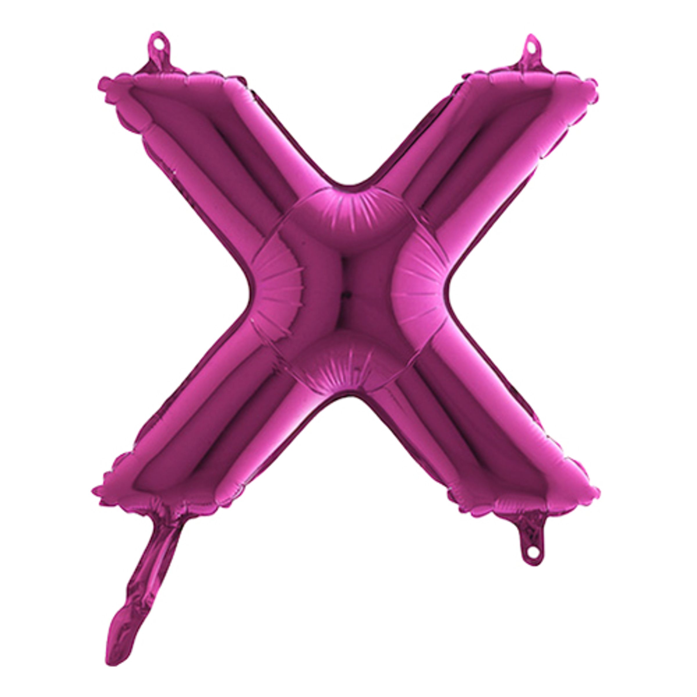 Läs mer om Bokstavsballong Mini Rosa - Bokstav X