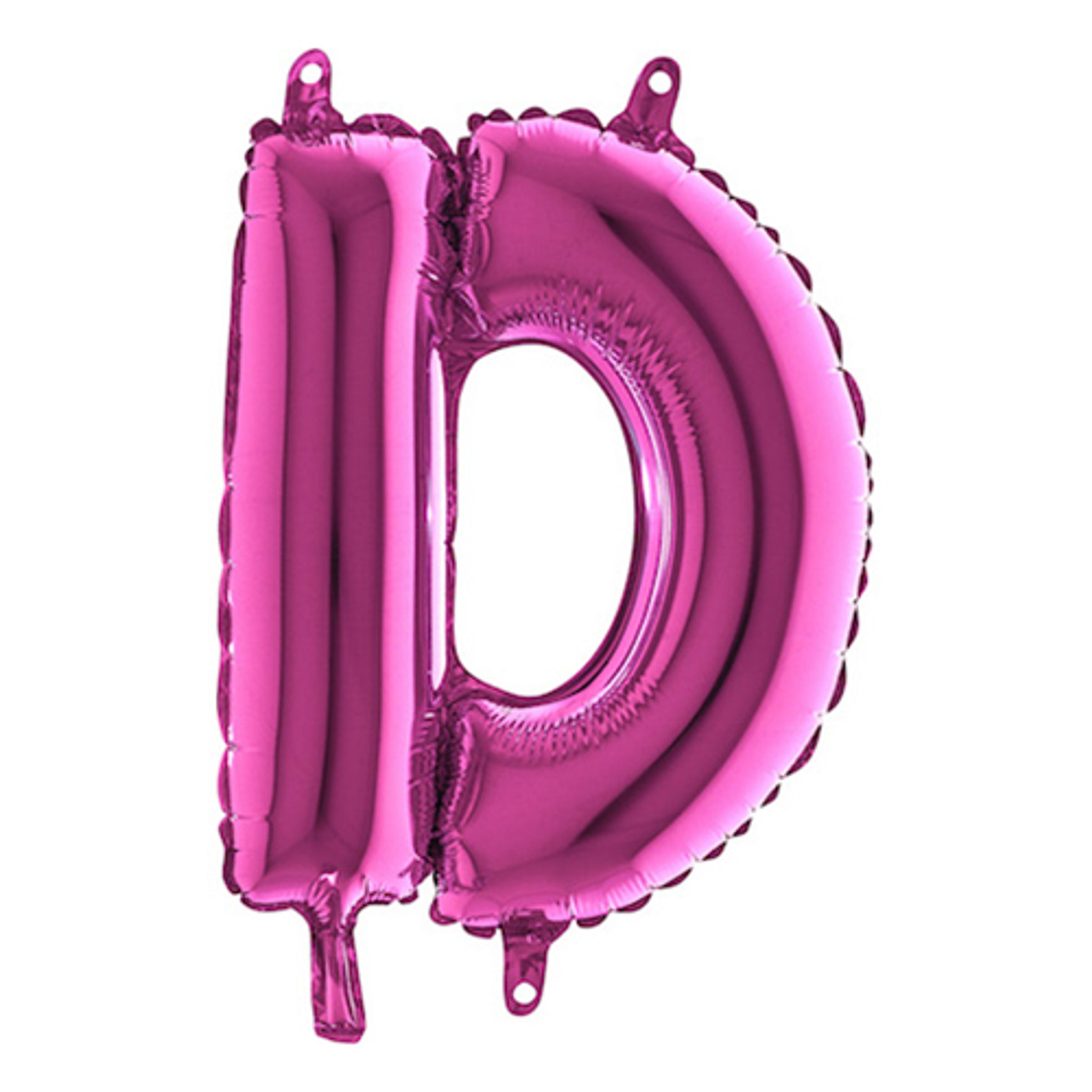 Läs mer om Bokstavsballong Mini Rosa - Bokstav D