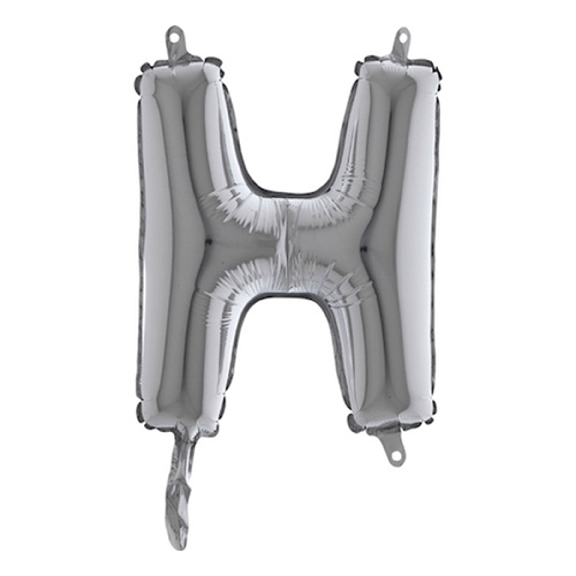 Bokstavsballong Mini Silver - Bokstav H
