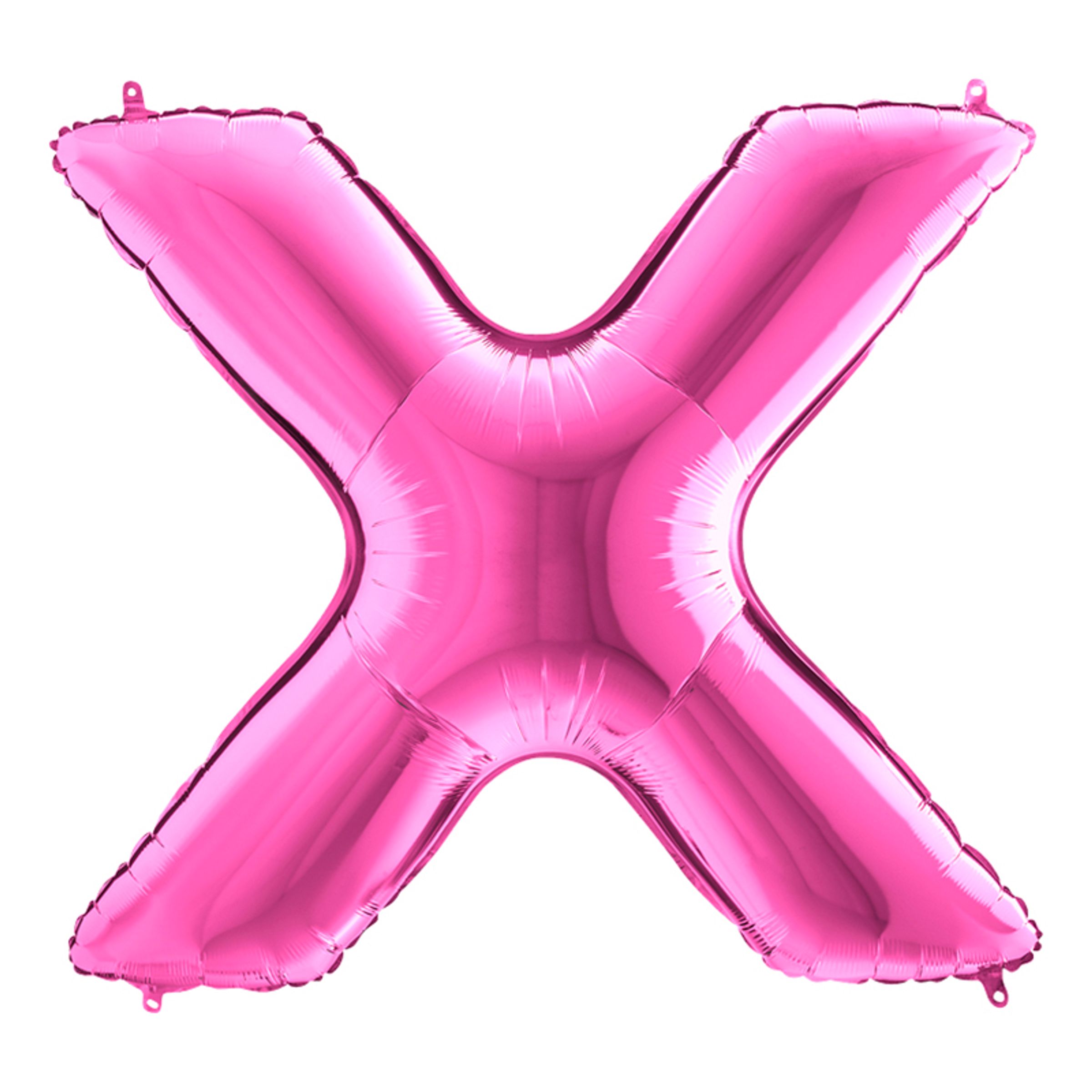 Läs mer om Bokstavsballong Rosa - Bokstav X