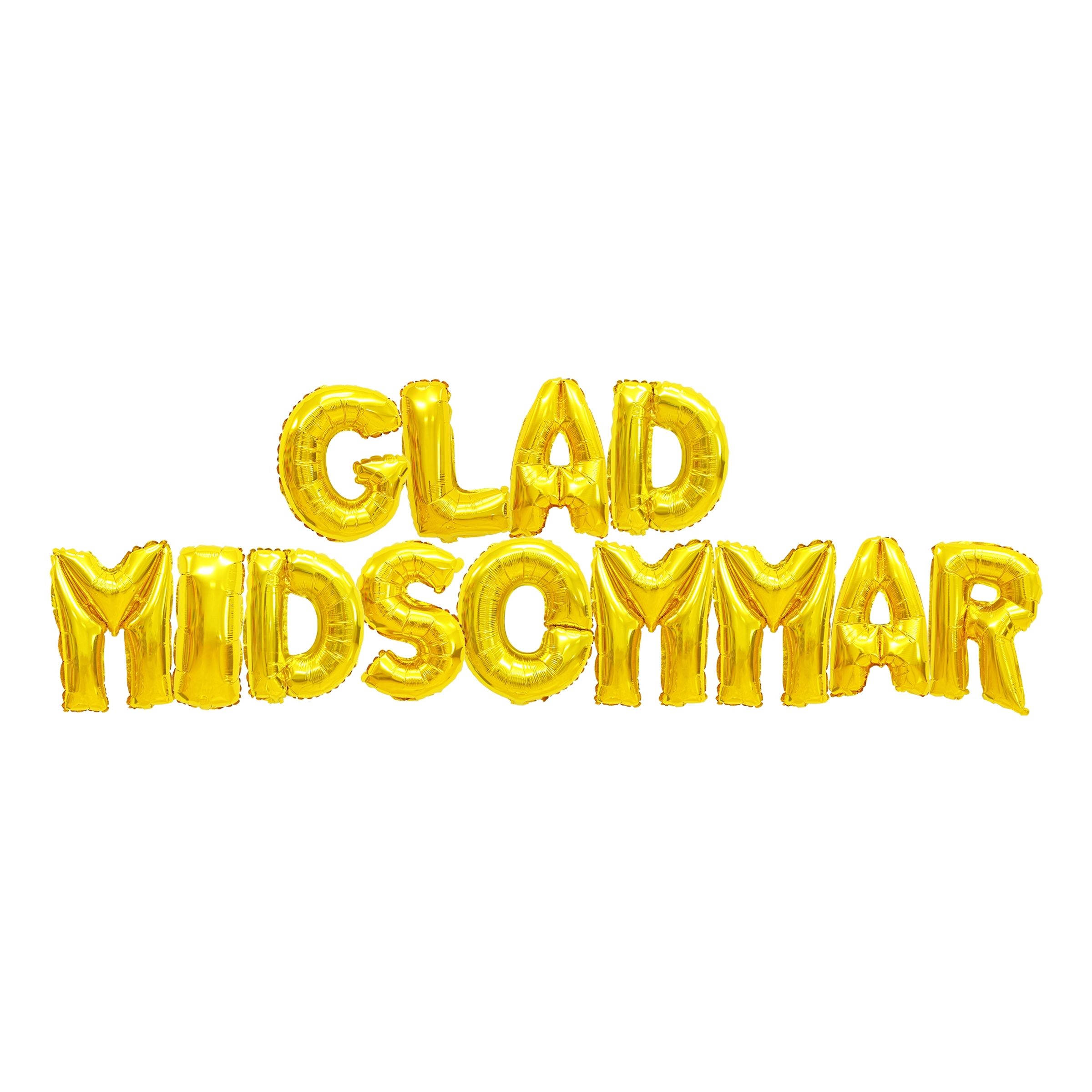 Bokstavsballonger Glad Midsommar