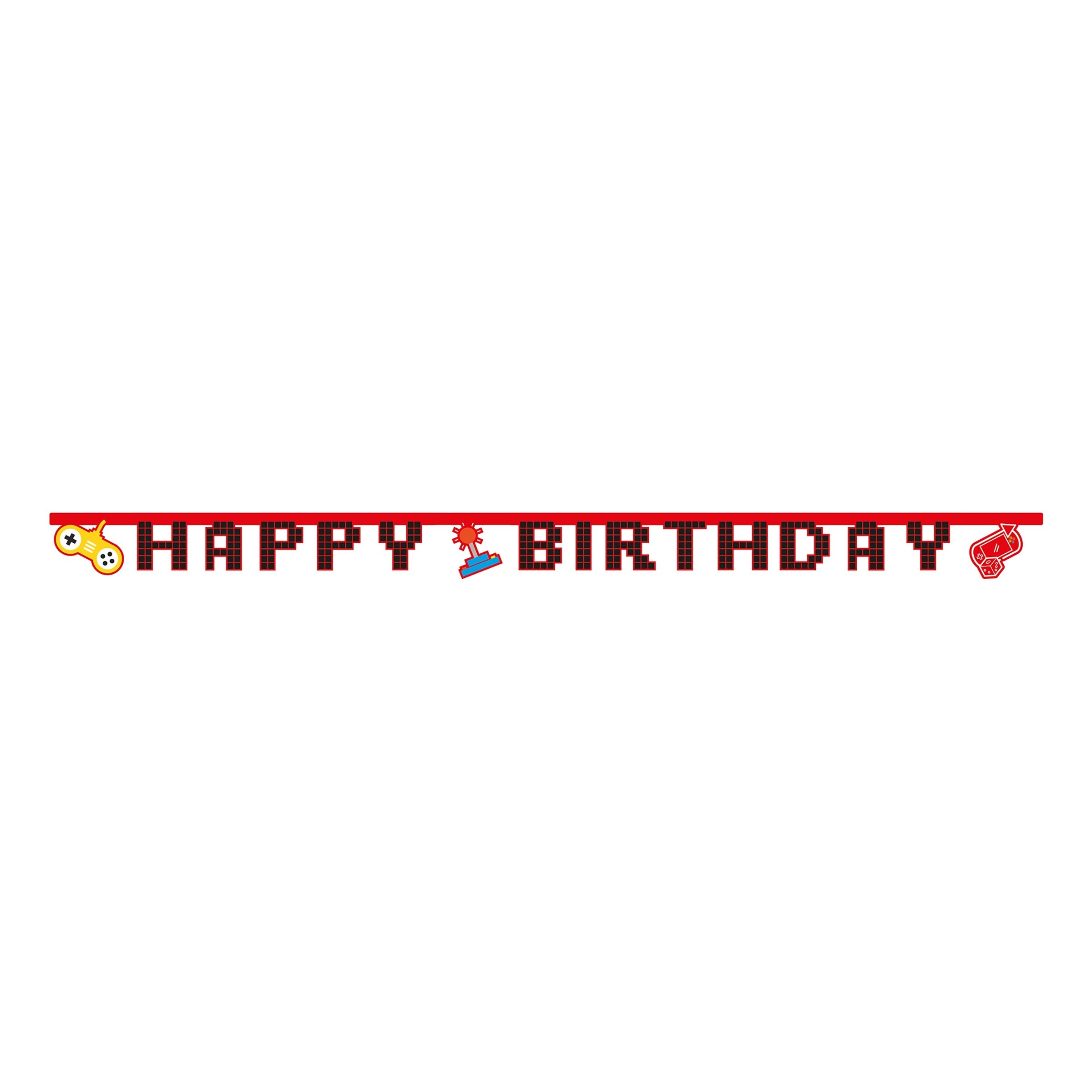 Läs mer om Bokstavsgirlang Happy Birthday Gaming Party