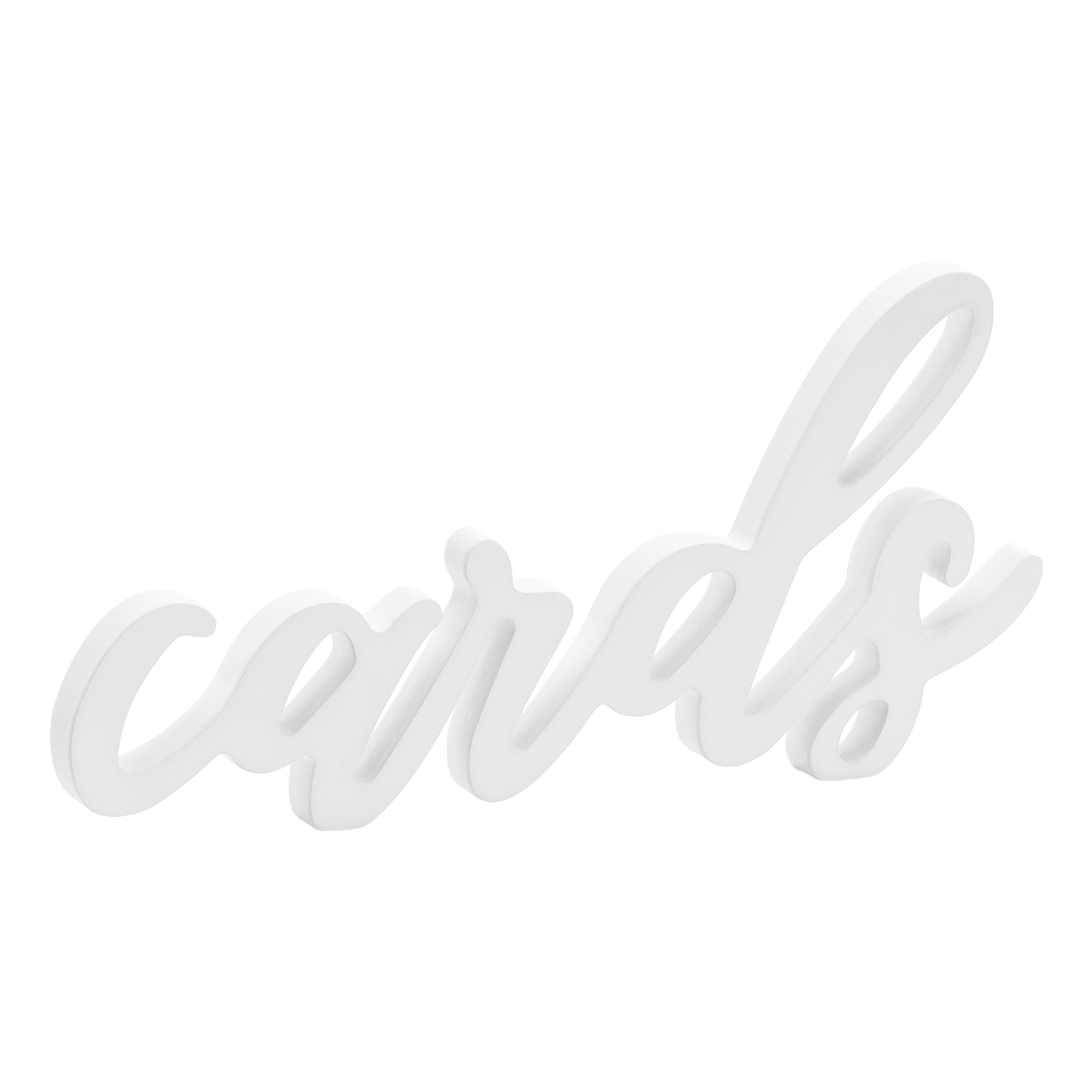 Bordsdekoration Cards Vit | Hem - Roliga Prylar - Hem & Hushåll - Skyltar & Dekaler | Pryloteket