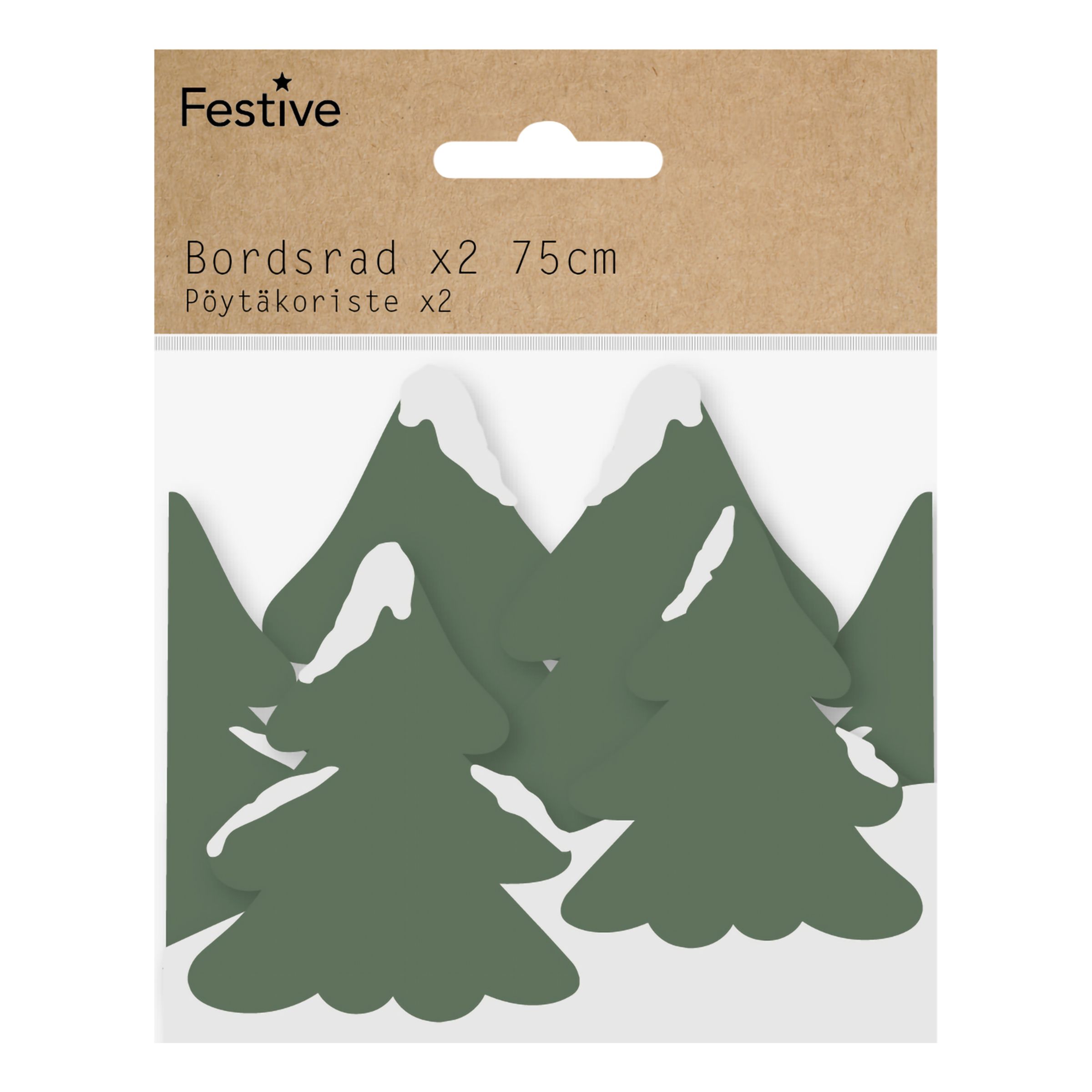 Bordsdekoration Granar | Hem - Teman - Högtider - Jul - Juldukning | Party Outlet