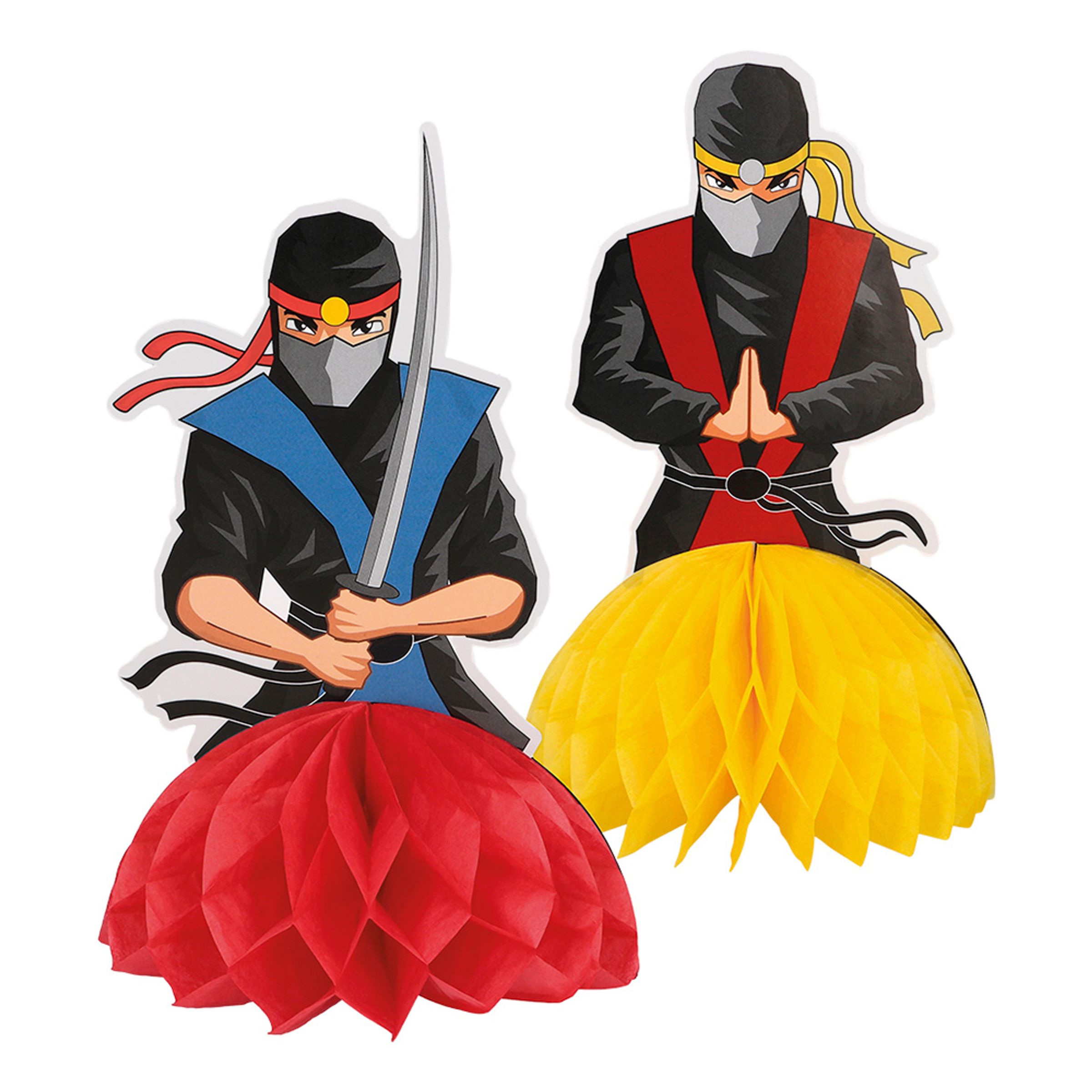 Bordsdekorationer Honeycomb Ninja - 2-pack