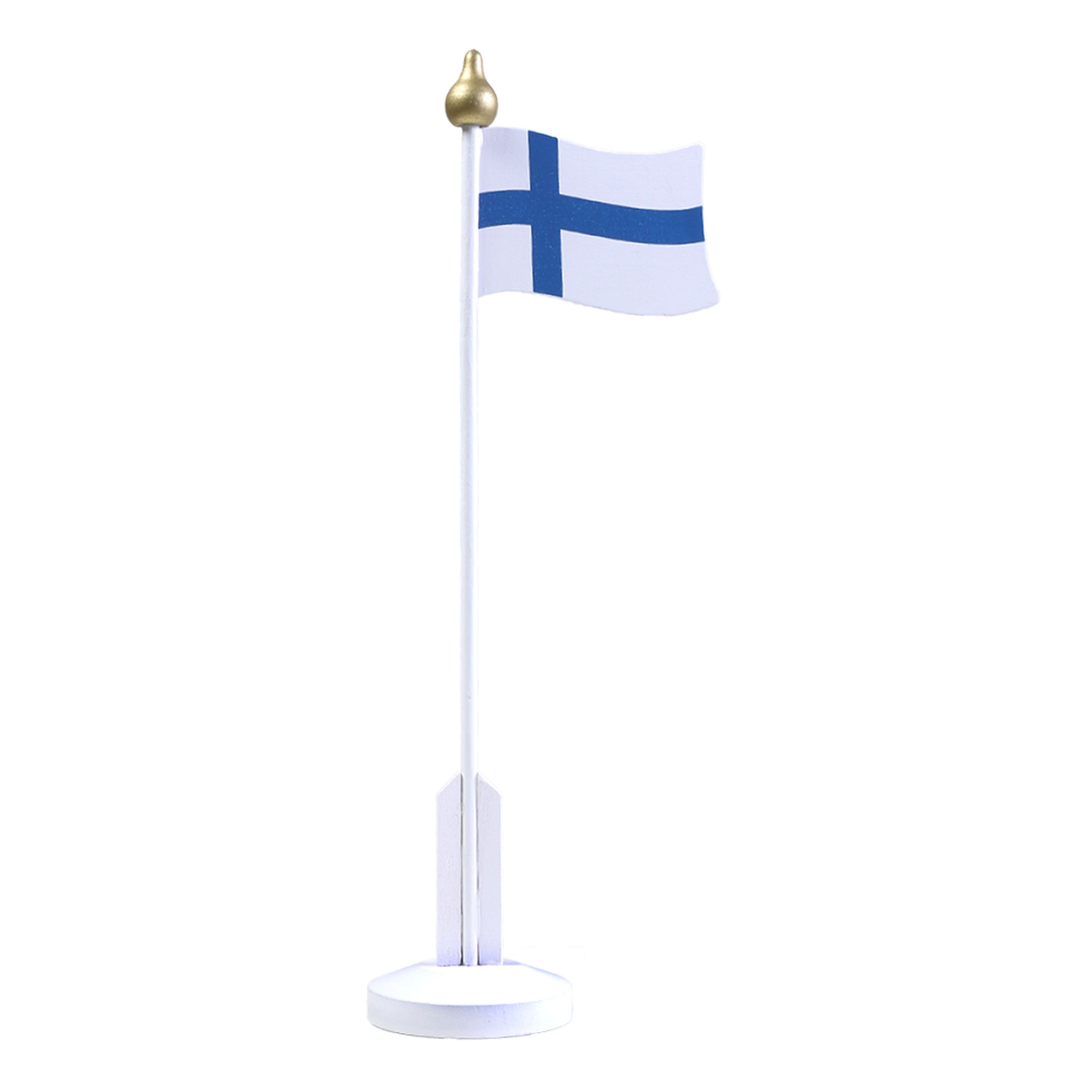 Bordsflagga Finland i Trä