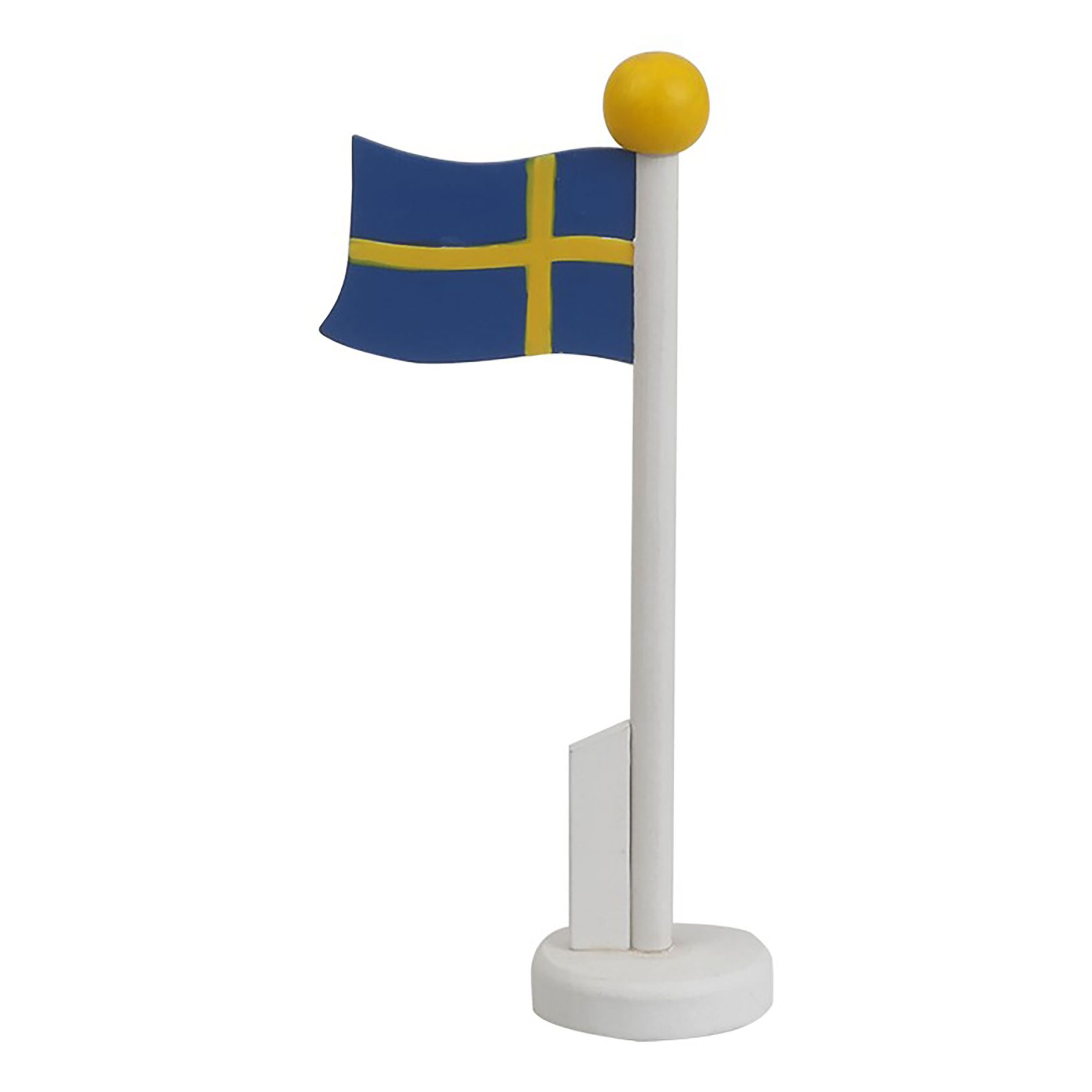 Läs mer om Bordsflagga Trä Sverige - 14 cm