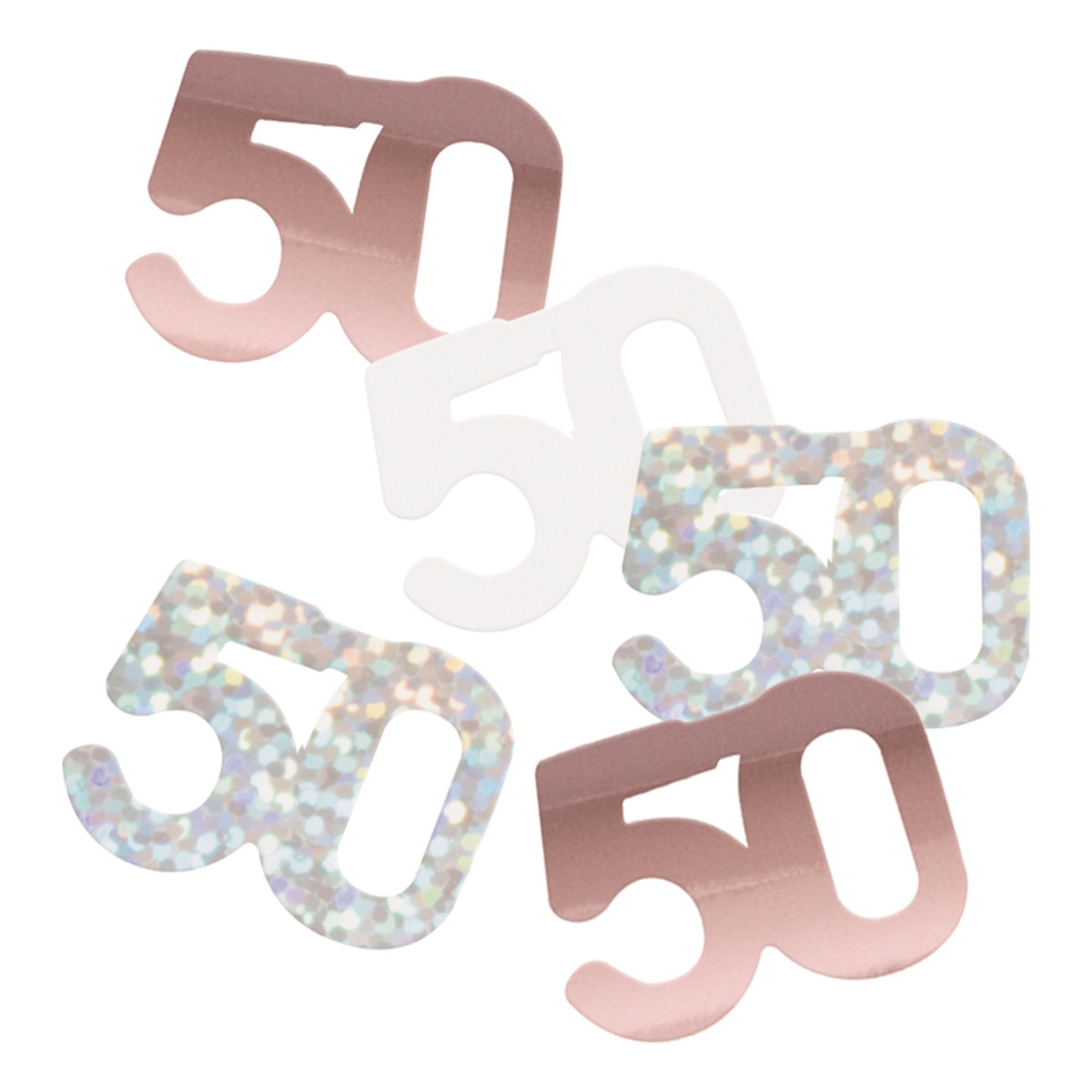 Bordskonfetti 50 Roséguld - 14 gram | Hem - Teman - Färger - Silver | Pryloteket