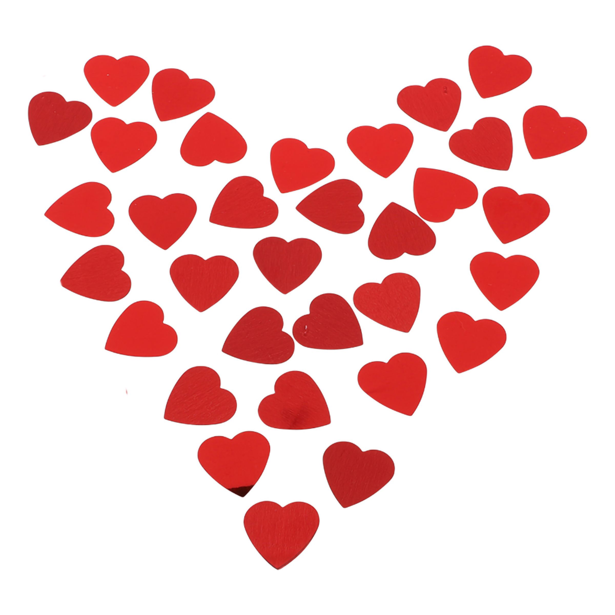 Bordskonfetti Hjärta Röd - 15 g | Hem - Teman - Färger - Röd | Maskeradspecialisten