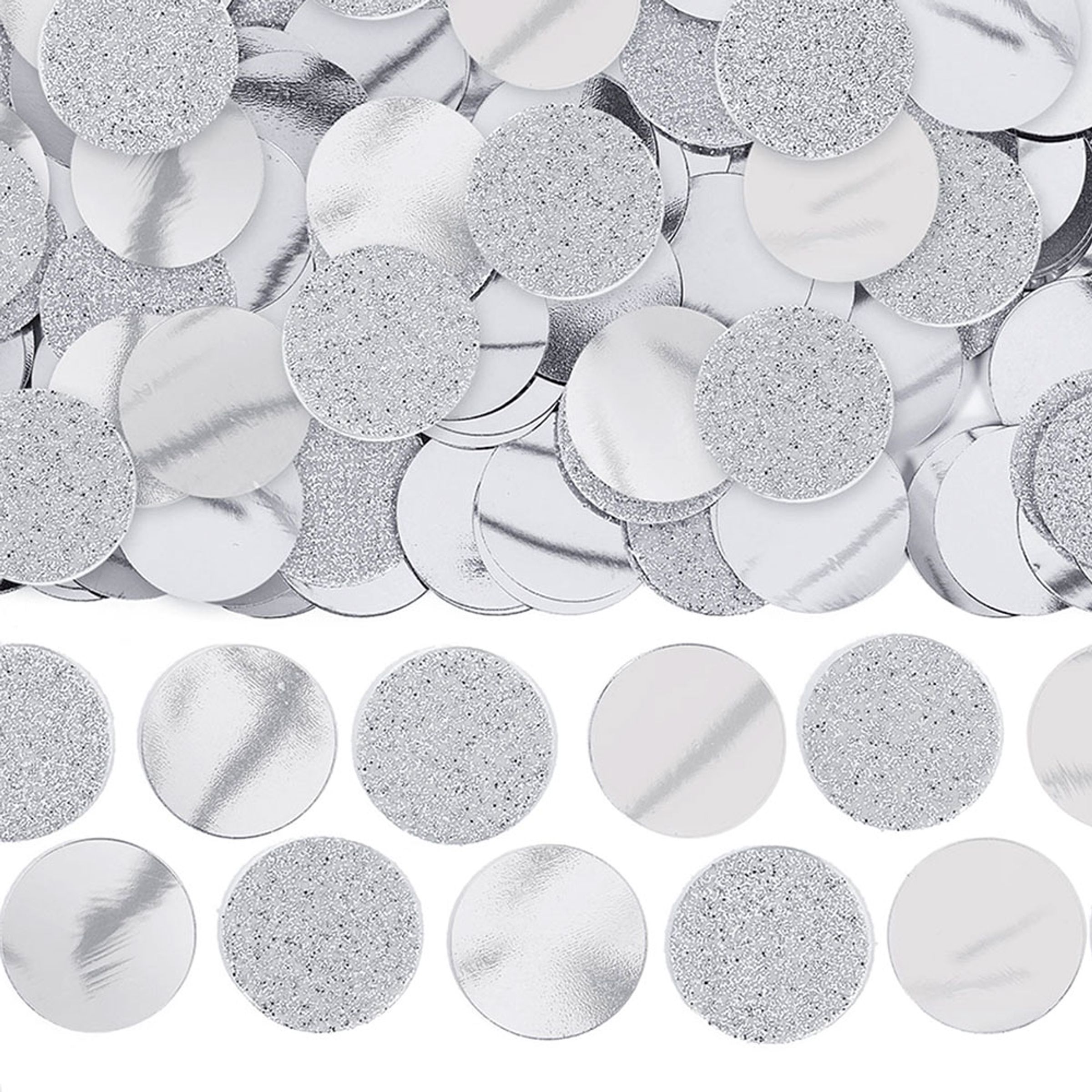 Bordskonfetti Silver Metallic Glitter - 63 gram