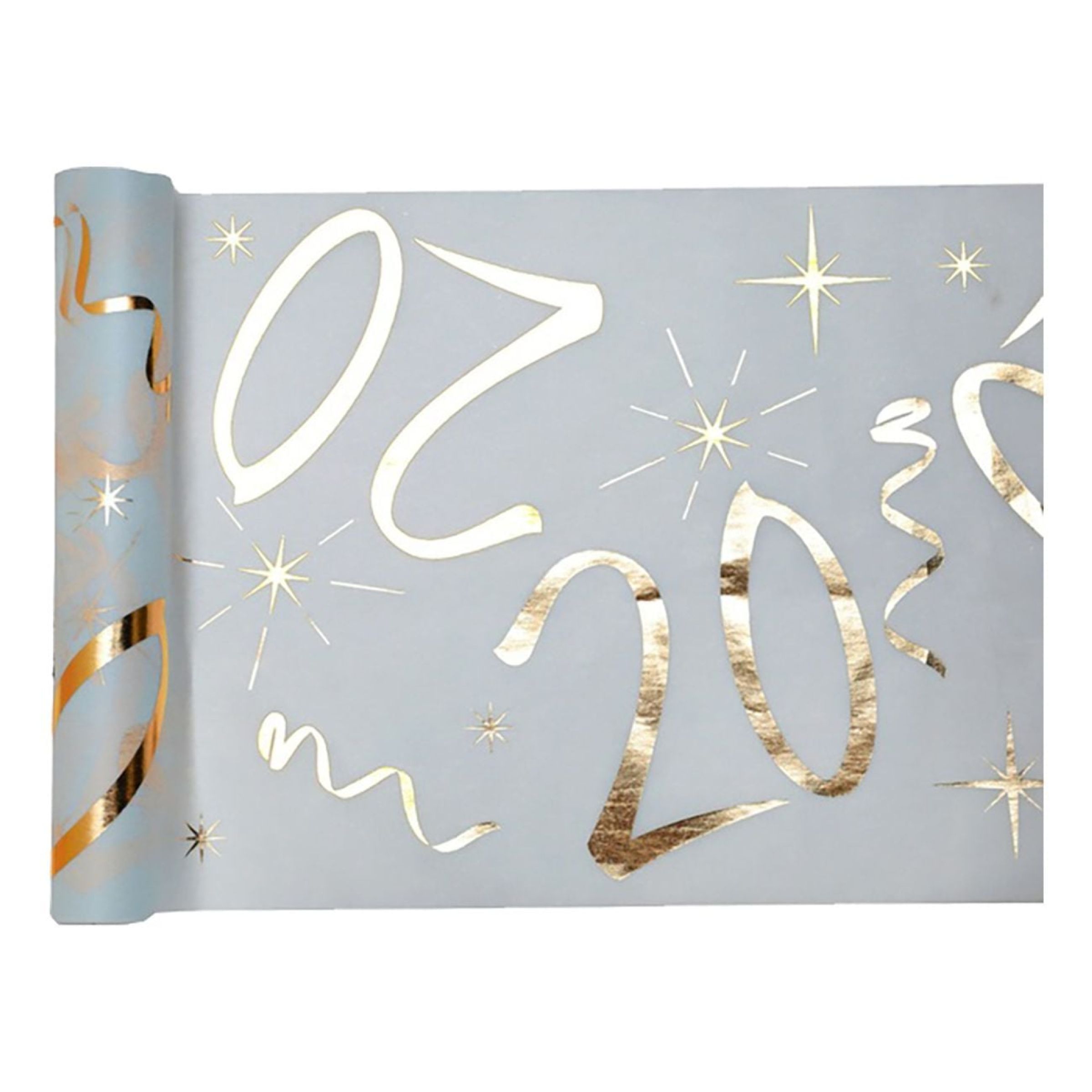 Bordslöpare 20 Vit/Guld | Hem - Teman - Färger - Guld | Pryloteket