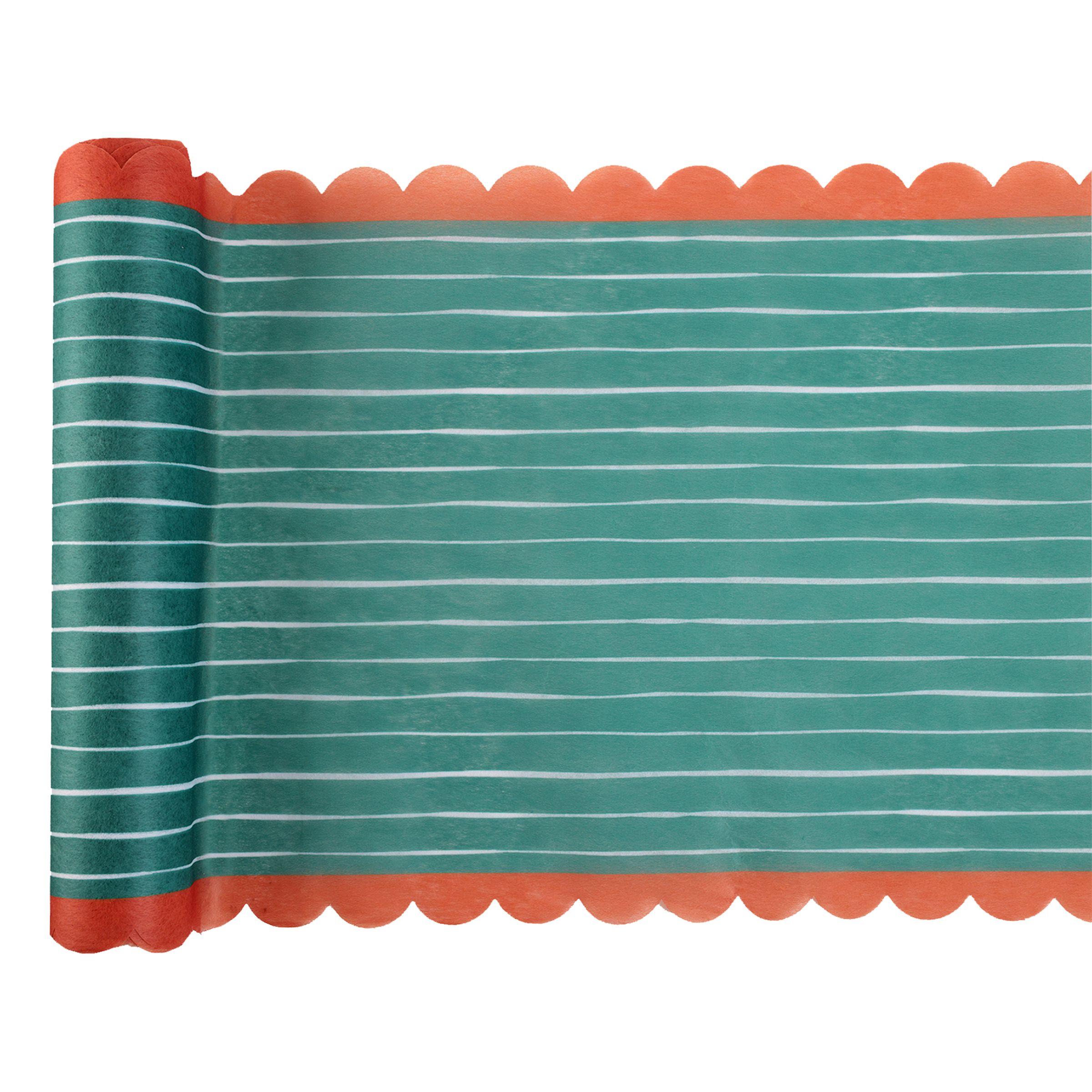 Bordslöpare Grön/Orange | Hem - Teman - Färger - Grön | Maskeradspecialisten