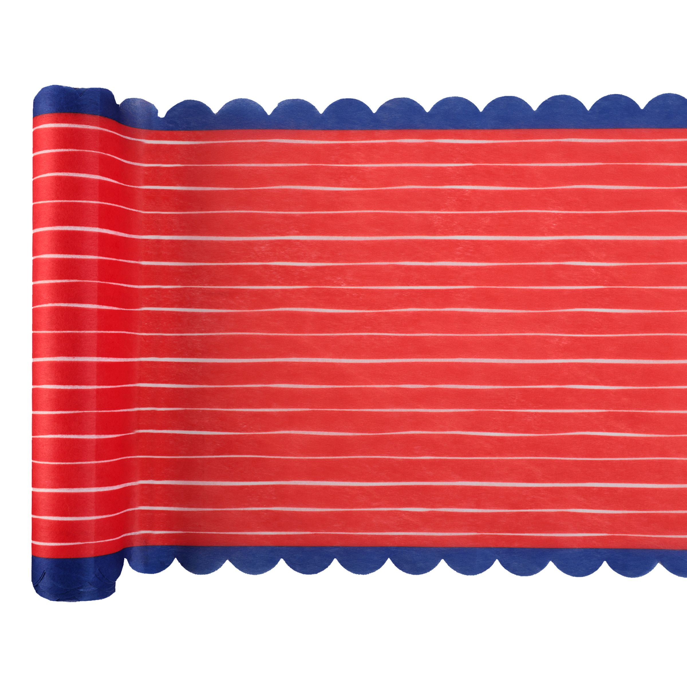 Bordslöpare Röd/Blå | Hem - Teman - Högtider - Kräftskiva | Maskeradspecialisten