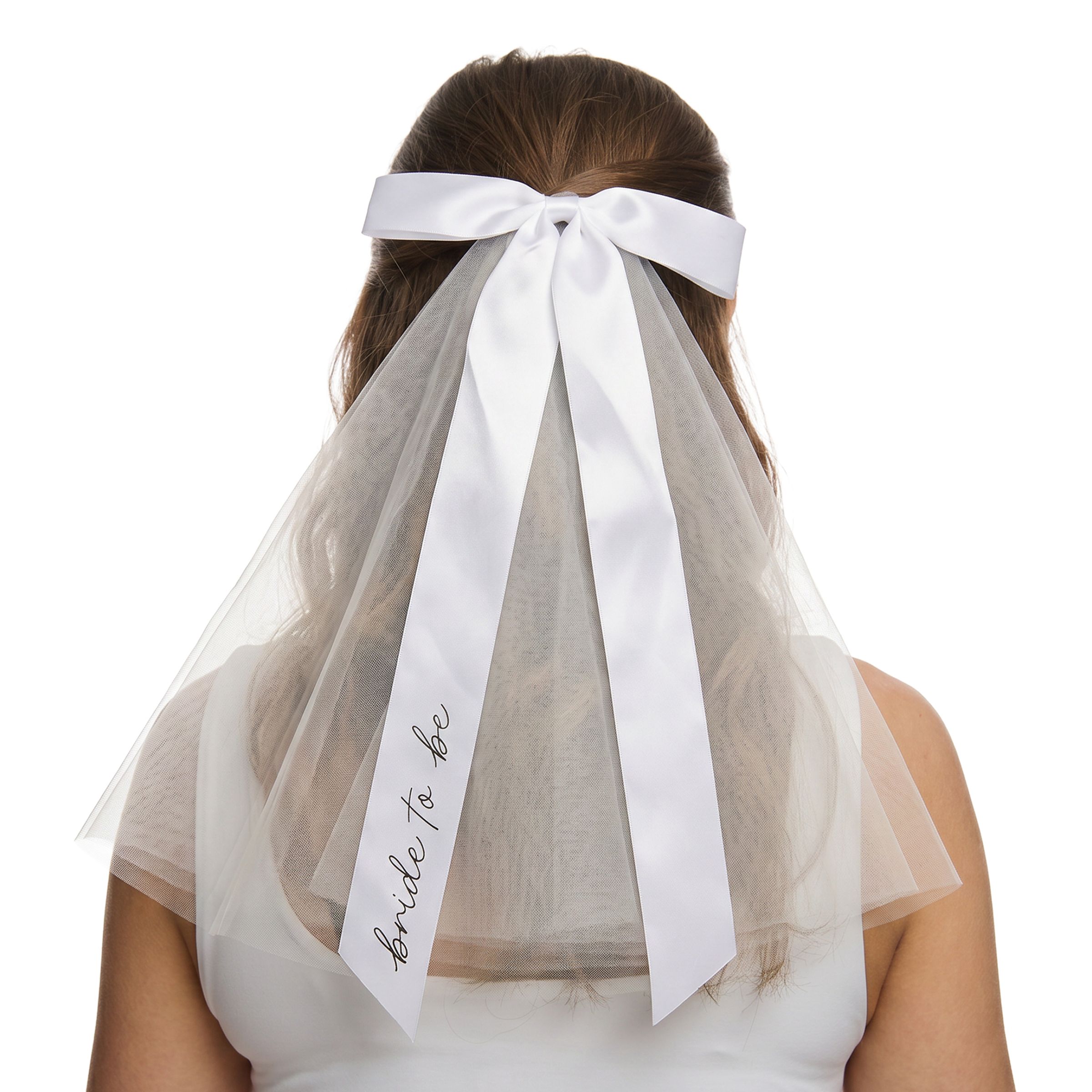 Brudeslør Bride to Be med Sløjfe - One size