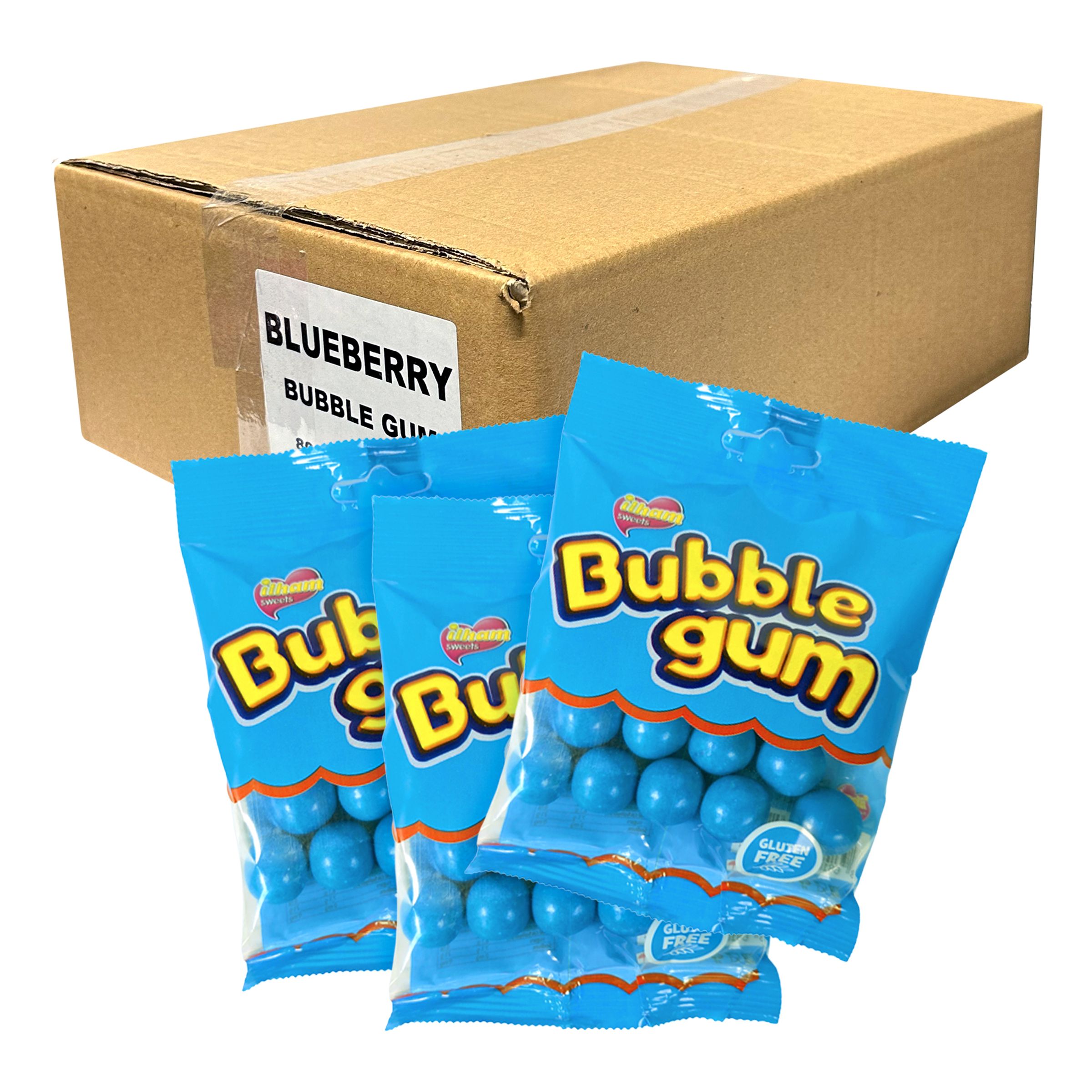 Bubble Gum Blåbär Storpack - 24-pack | Hem - Godis & Läsk - Godis - Tuggummi och Pastiller | Party Outlet