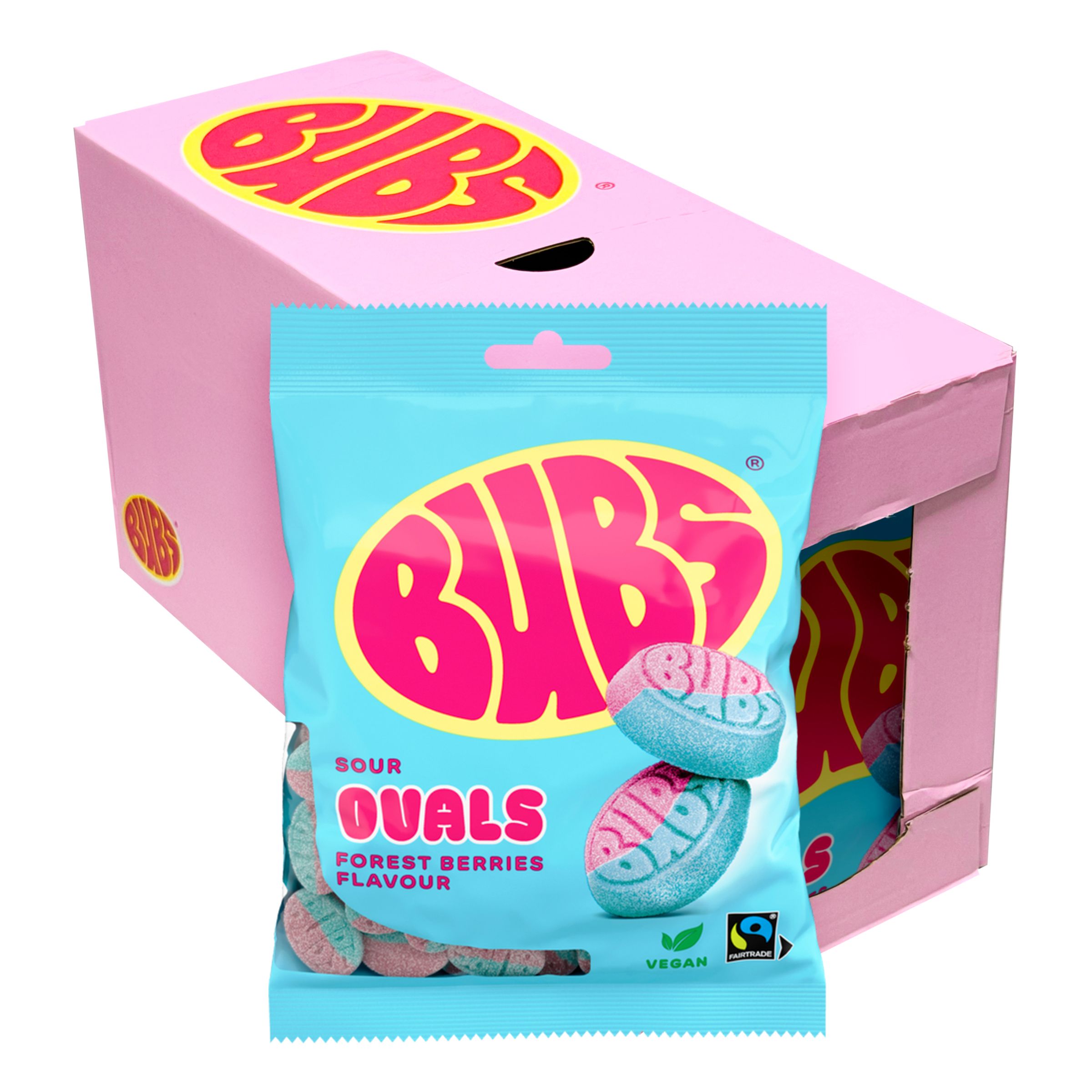 Bubs Forest Berries Ovals Storpack - 12-pack | Hem - Godis & Läsk - Godis - Skumgodis | Pryloteket