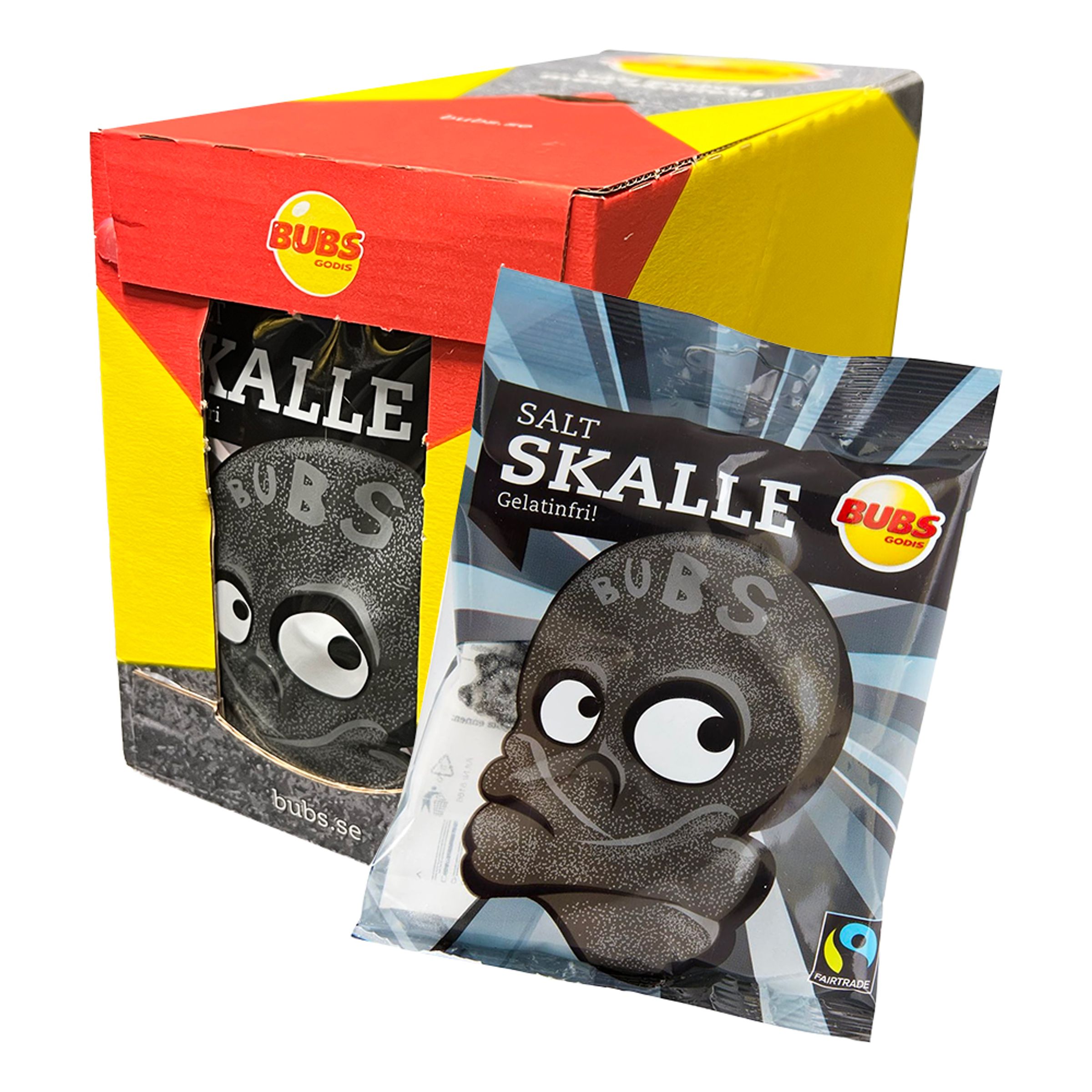 Läs mer om Bubs Salt Skalle i Påse Storpack - 16-pack