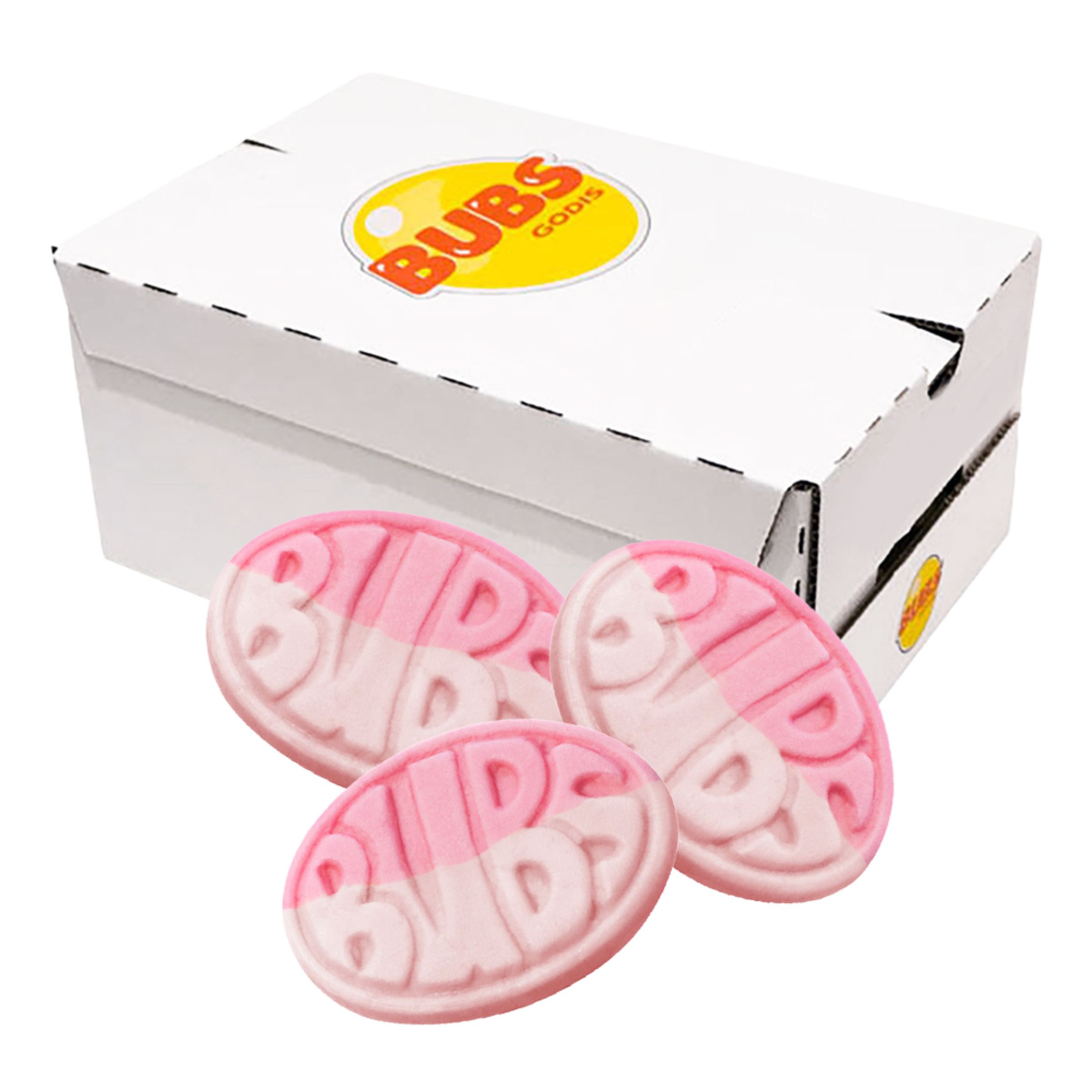Bubs Smultron Granatäpple Ovaler Storpack - 2,8 kg | Hem - Godis & Läsk - Godis - Skumgodis | Pryloteket
