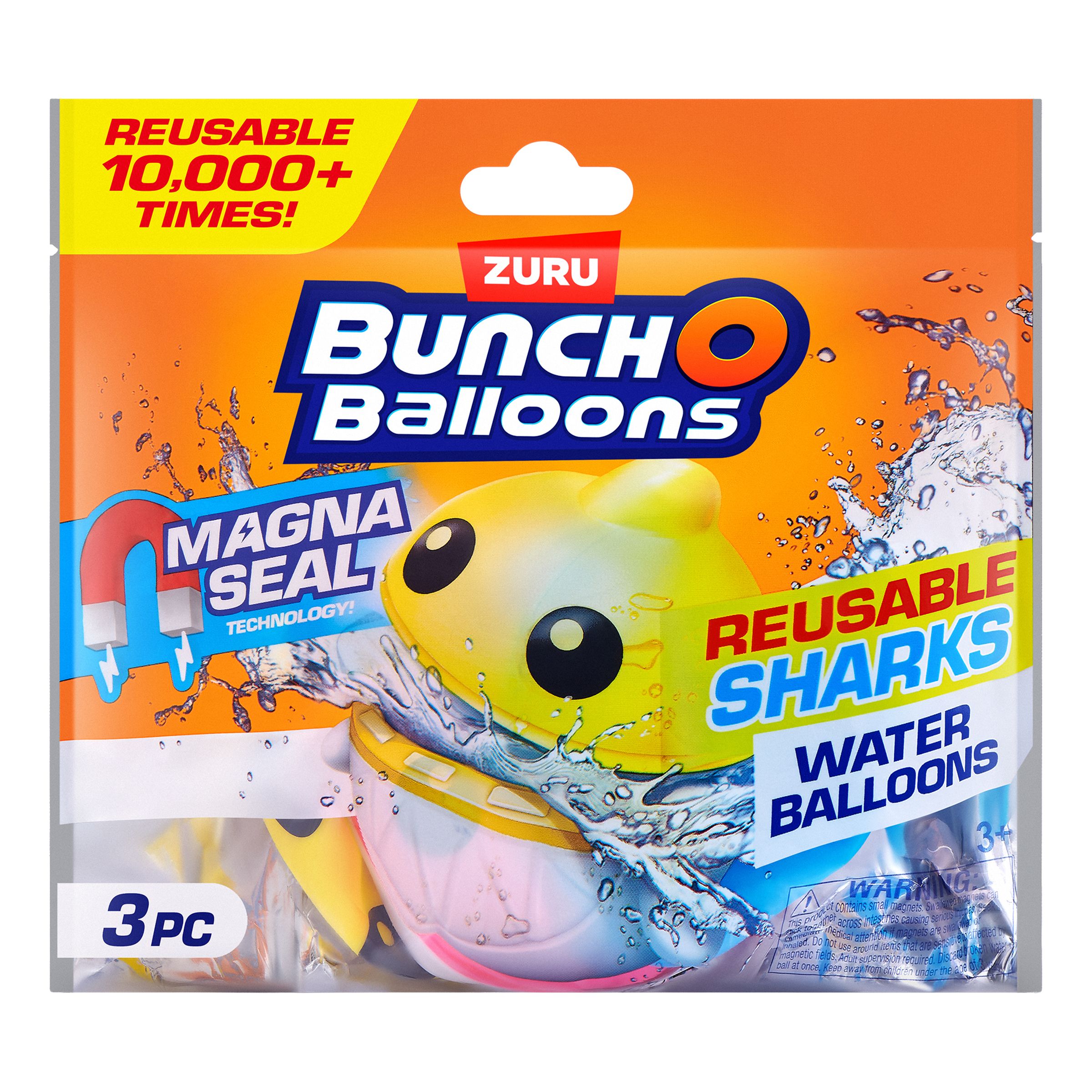 Bunch O Balloons Återanvändbara Vattenballonger Hajar - 3-pack | Hem - Roliga Prylar - Spel & Lek - Utomhuslek | Pryloteket