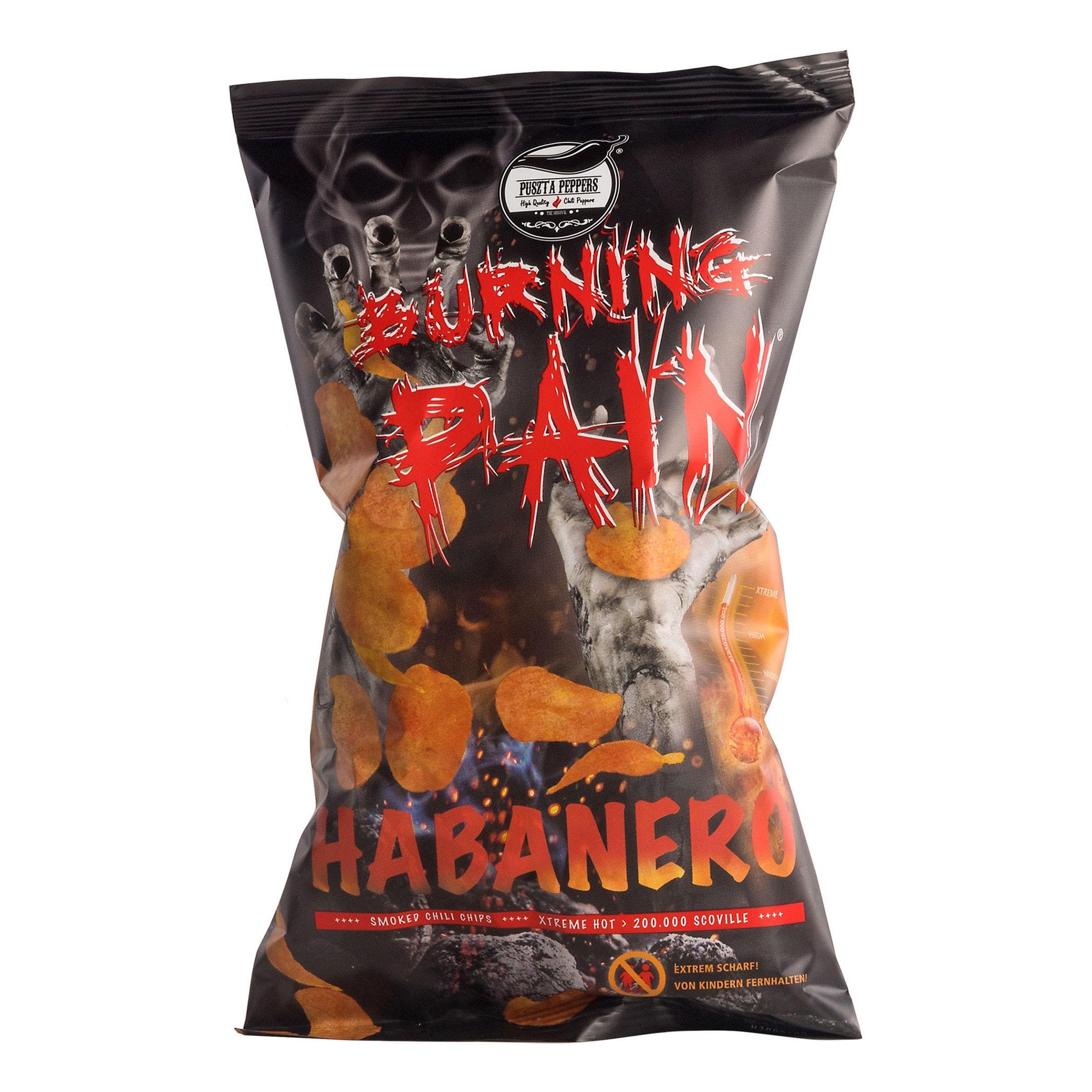 Läs mer om Burning Pain Habanero Chips - 80 gram