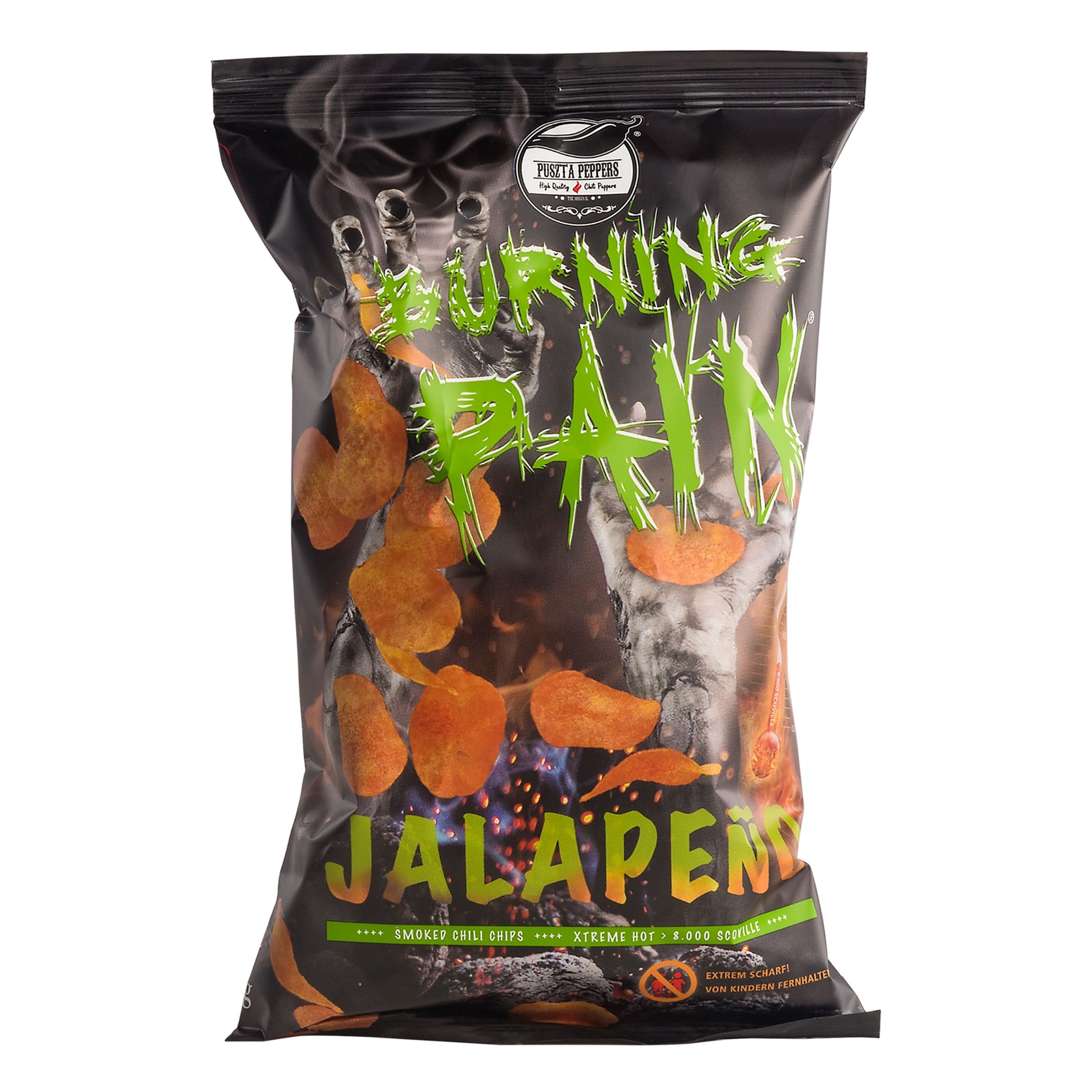 Läs mer om Burning Pain Jalapeño Chips - 80 gram