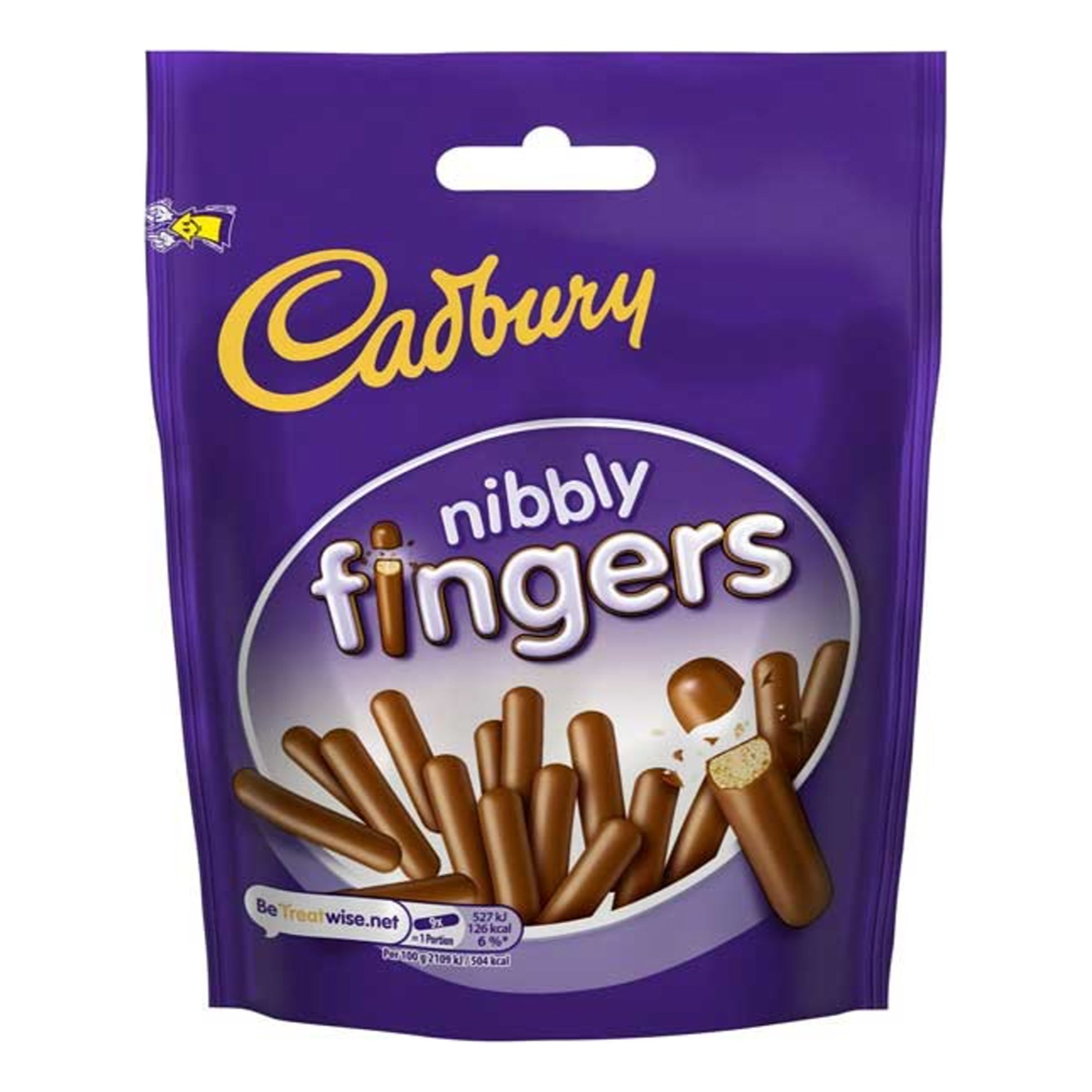 Läs mer om Cadbury Nibbly Fingers - 125 gram