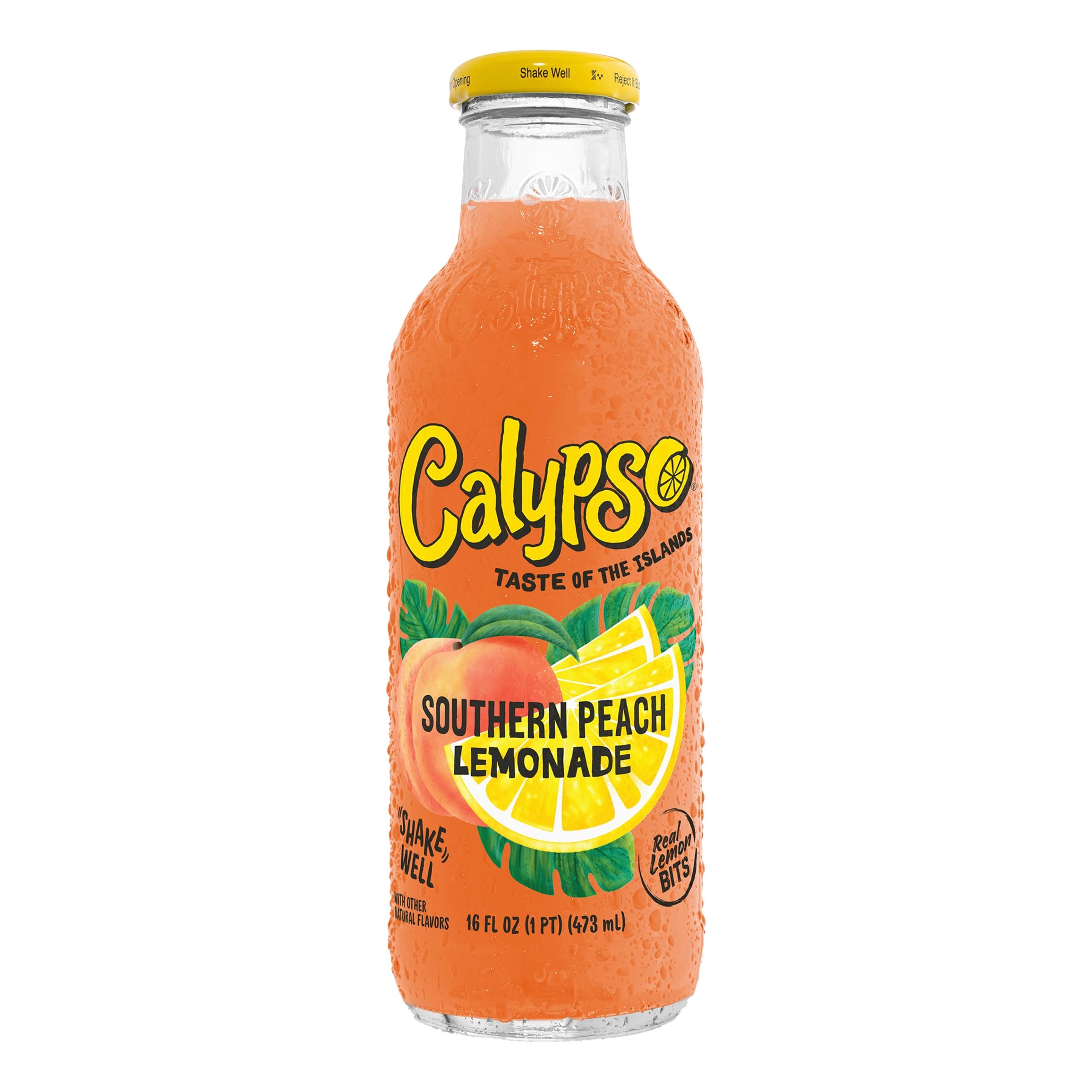 Läs mer om Calypso Southern Peach Lemonade - 473 ml