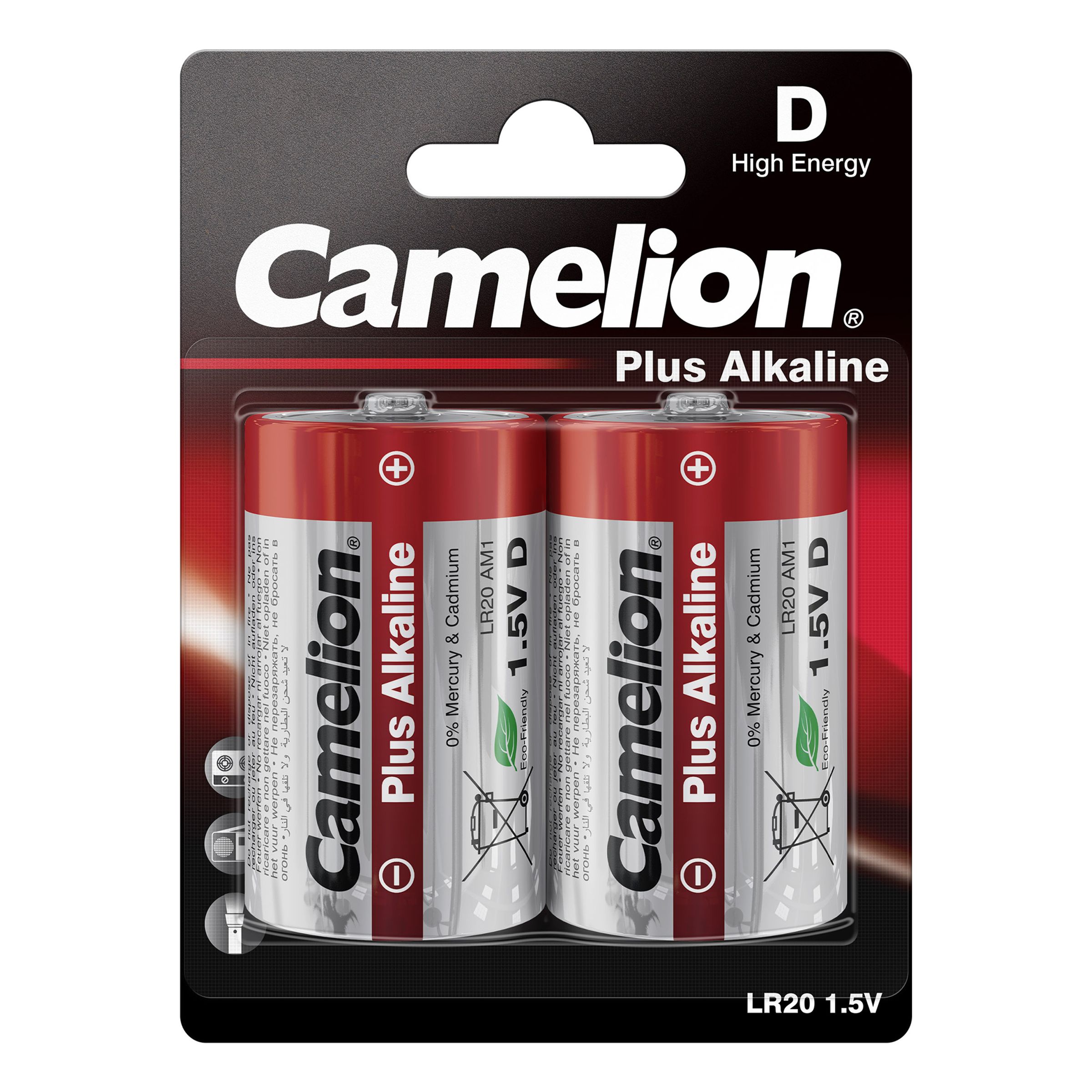 Camelion Alkaline D-Batterier - 2-pack | Hem - Roliga Prylar - Teknik - Batterier | Pryloteket
