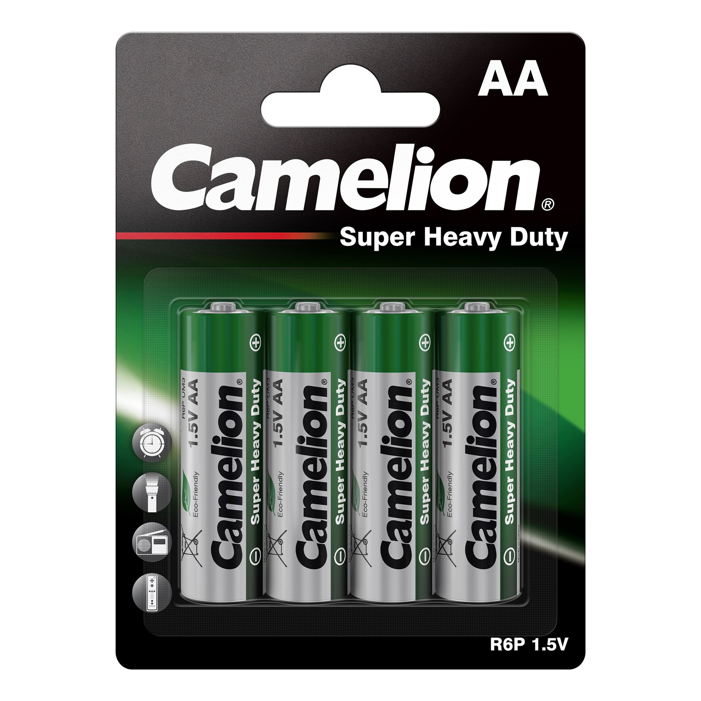 Camelion Super Heavy Duty AA-Batterier - 4-pack | Hem - Roliga Prylar - Teknik - Batterier | Maskeradspecialisten