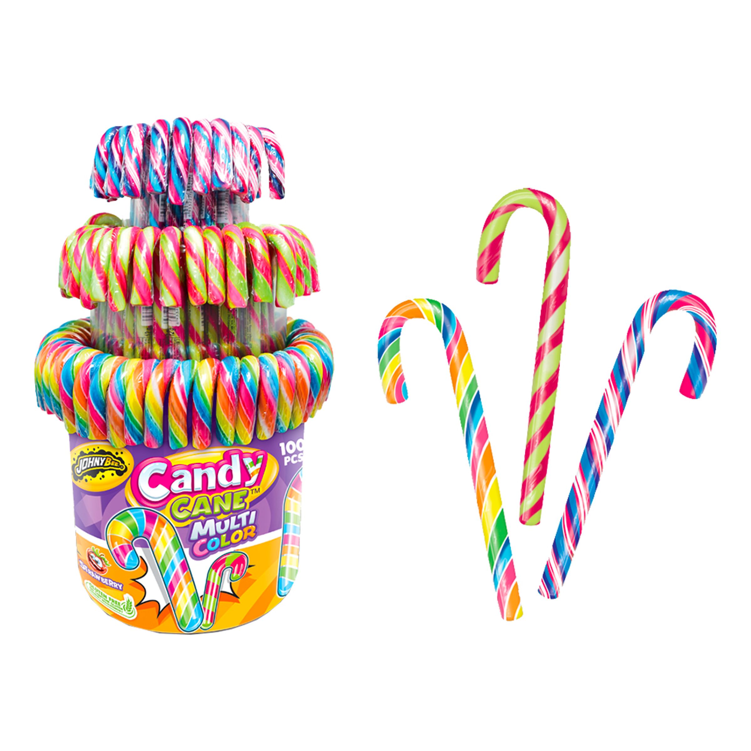 Candy Canes Flerfärgade - 100-pack
