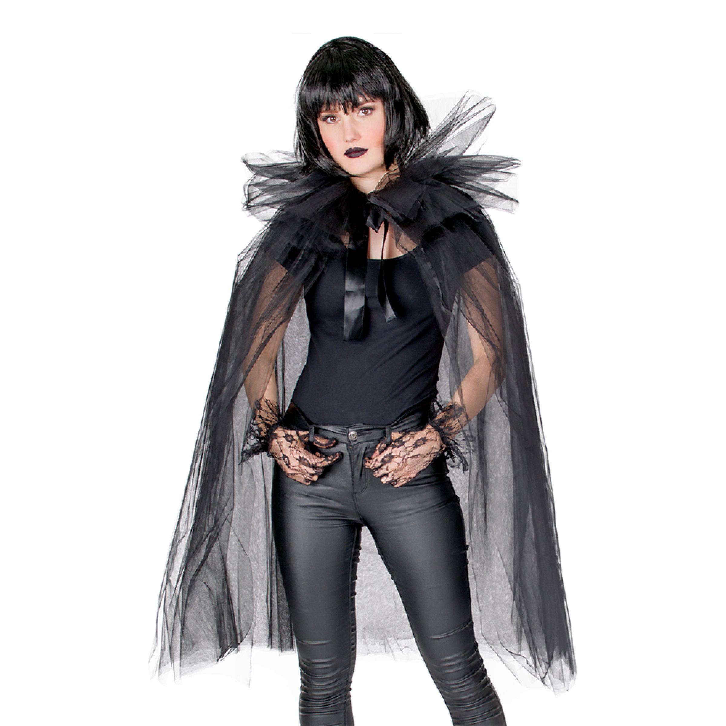 Cape Tyll Svart - One size | Hem - Maskerad - Tillbehör - Mantel & Capes | Pryloteket