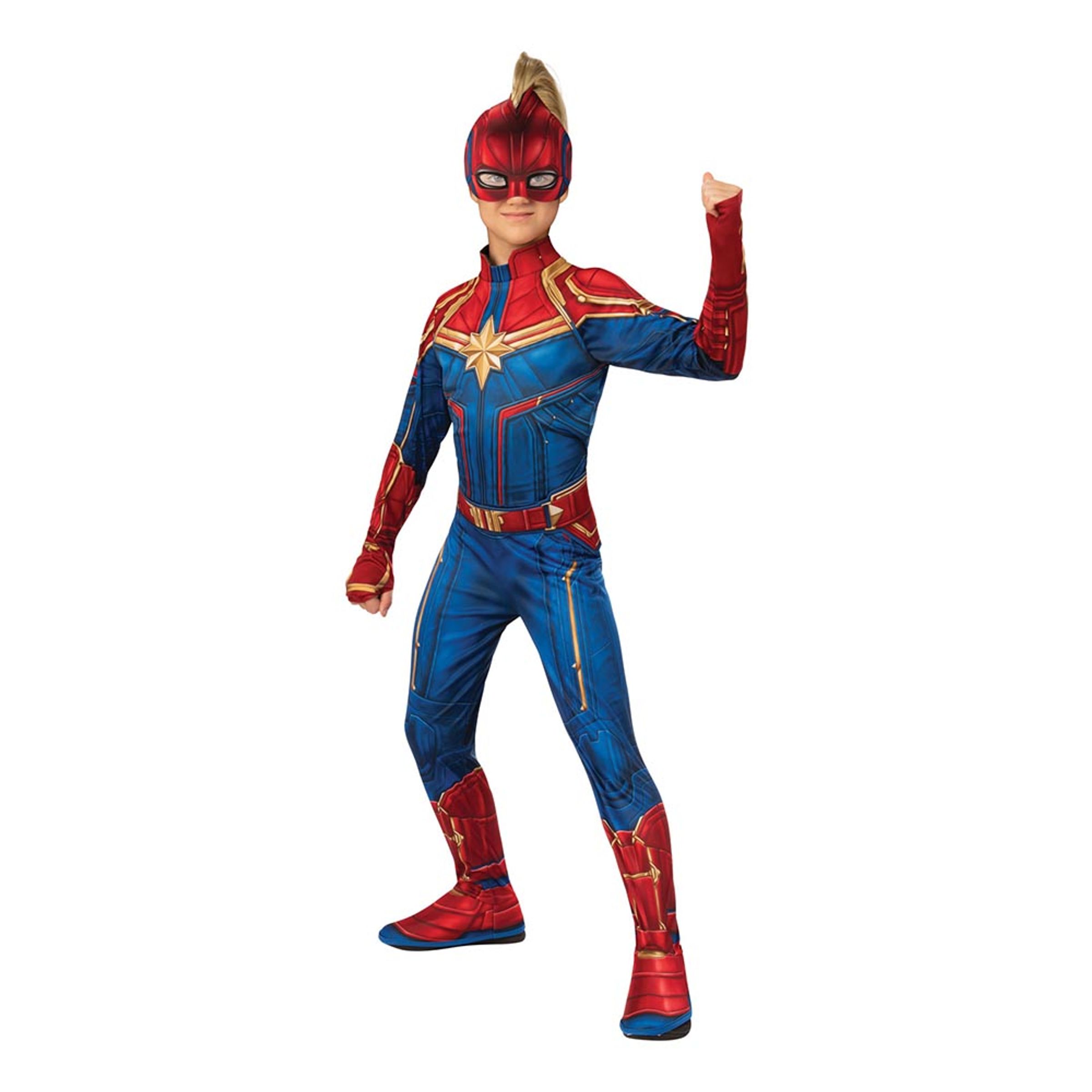 Läs mer om Captain Marvel Hero Barn Maskeraddräkt - Small
