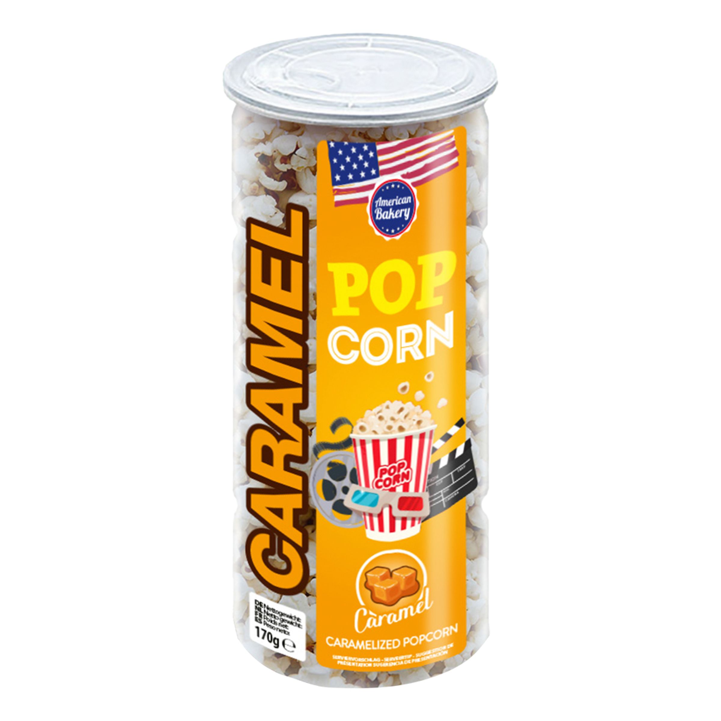 Läs mer om American Bakery Caramel Popcorn - 170 gram