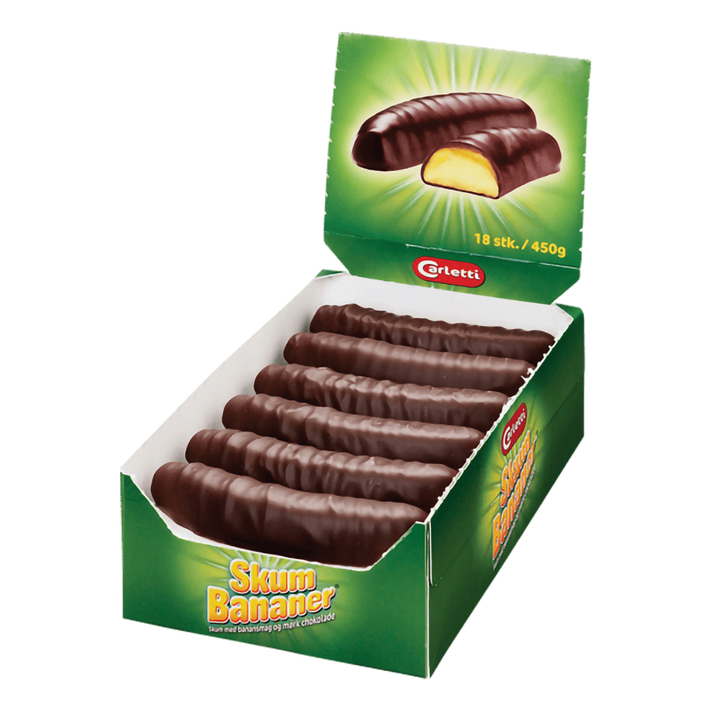 Carletti Skumbananer Storpack - 24-pack | Hem - Godis & Läsk - Godis - Choklad | Party Outlet
