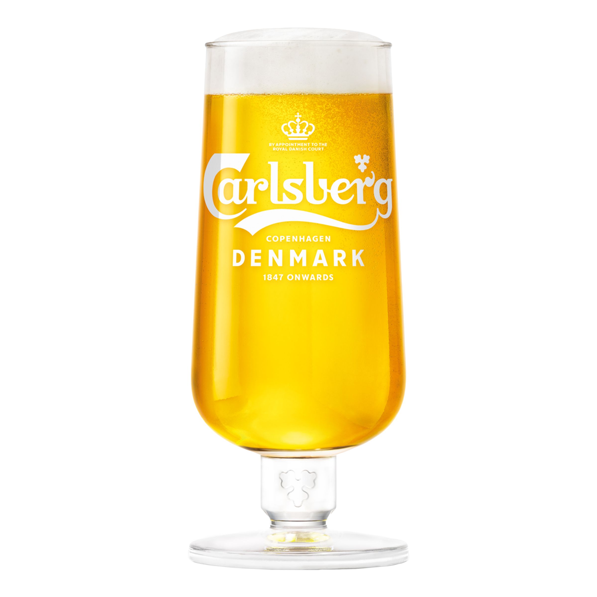 Carlsberg Ölglas med Fot - 6-pack 75 cl | Hem - Bartillbehör - Glas - Ölglas | Maskeradspecialisten
