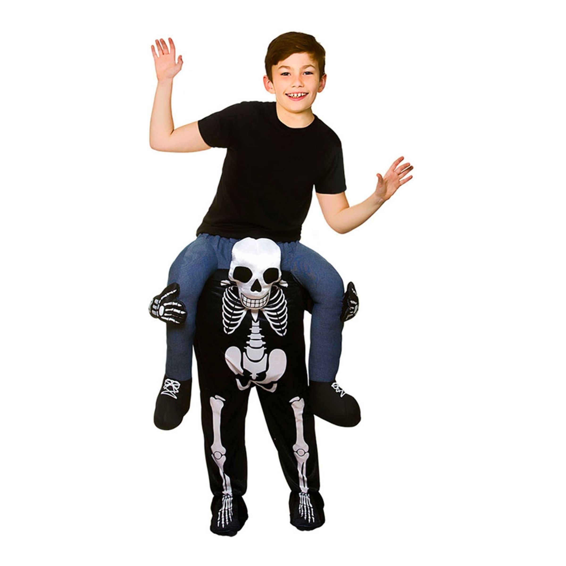 Carry Me Skelett Barn Maskeraddräkt - One size