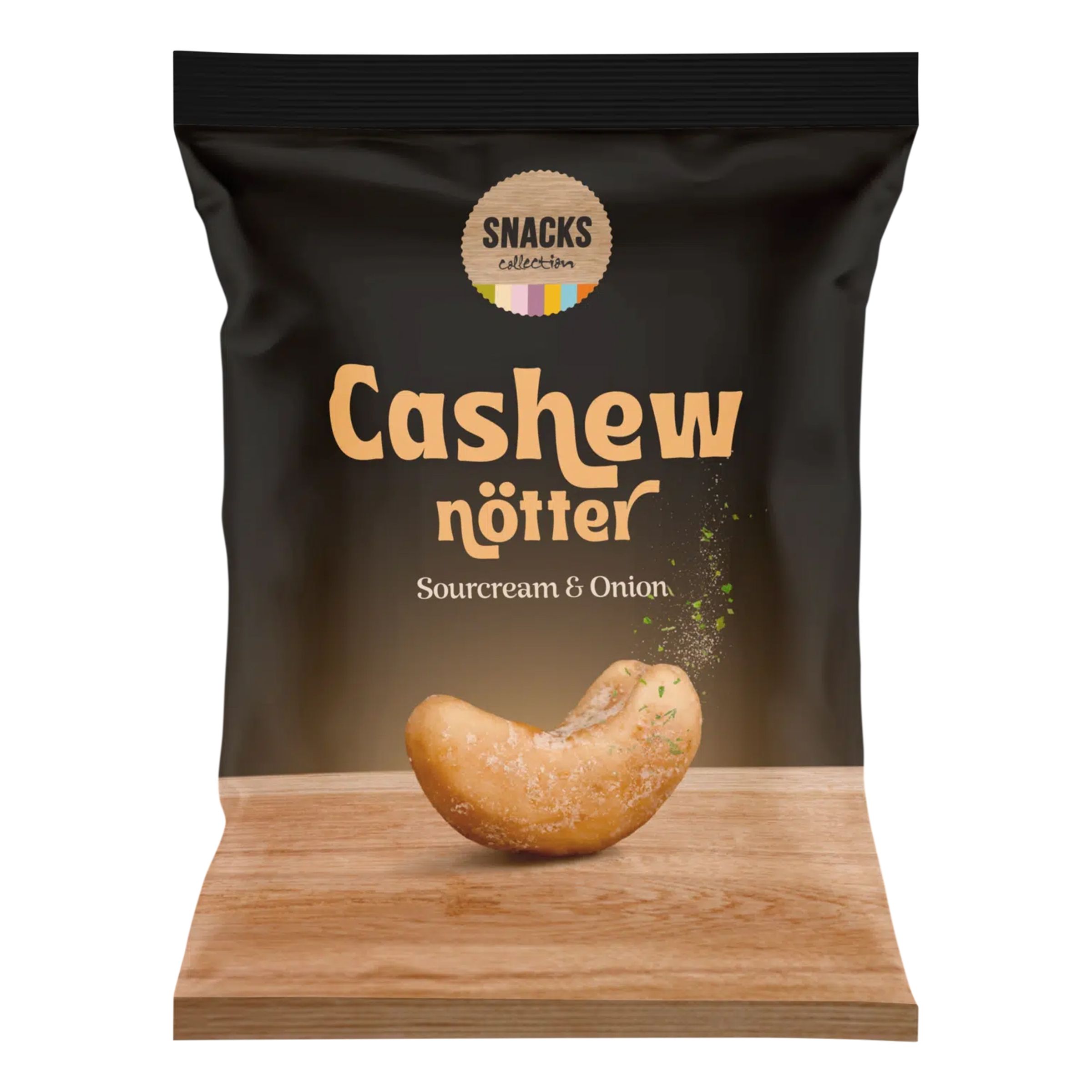 Läs mer om Cashewnötter Sourcream & Onion - 275 gram