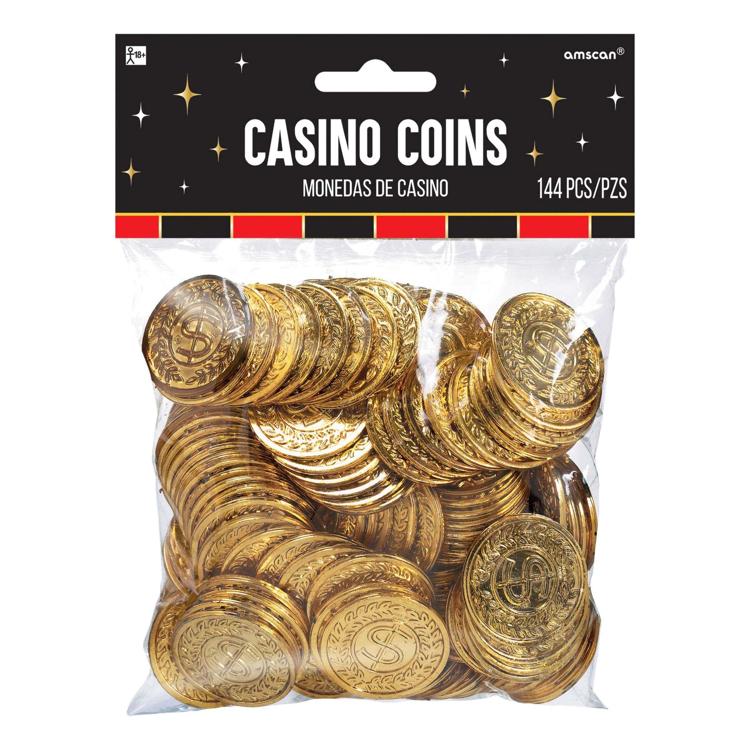 Läs mer om Casino Mynt - 144-pack