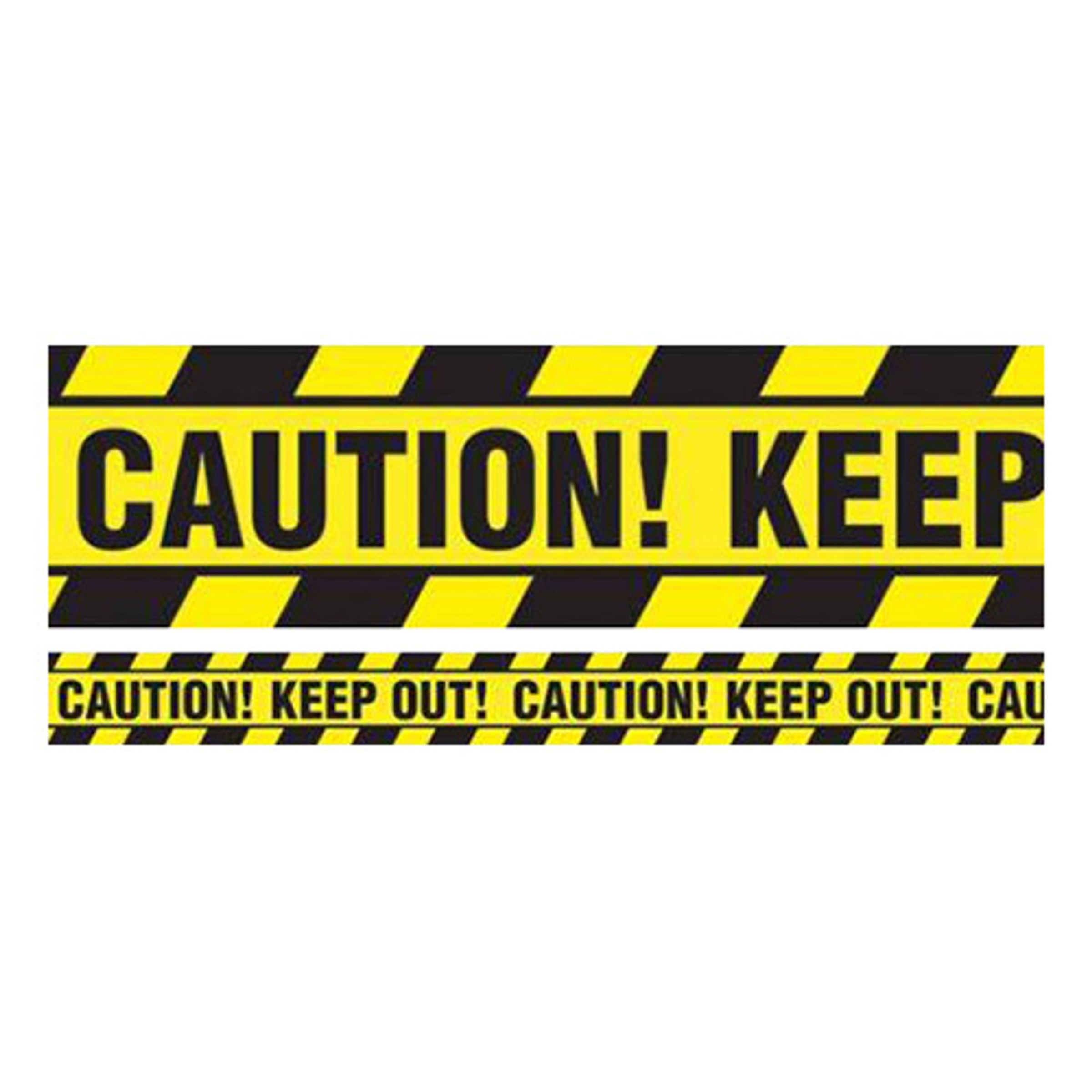Caution! Keep Out! Avspärrningsband