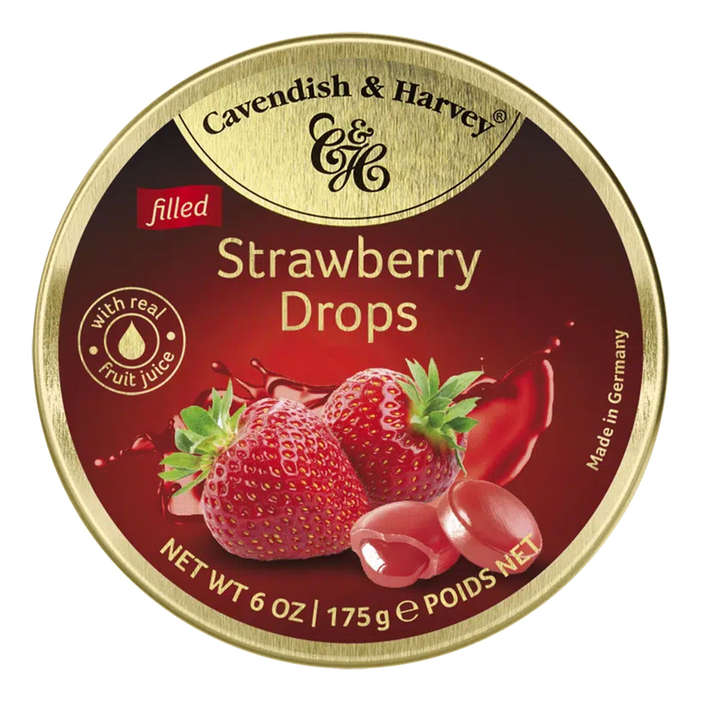 Cavendish Strawberry Drops - 175 gram