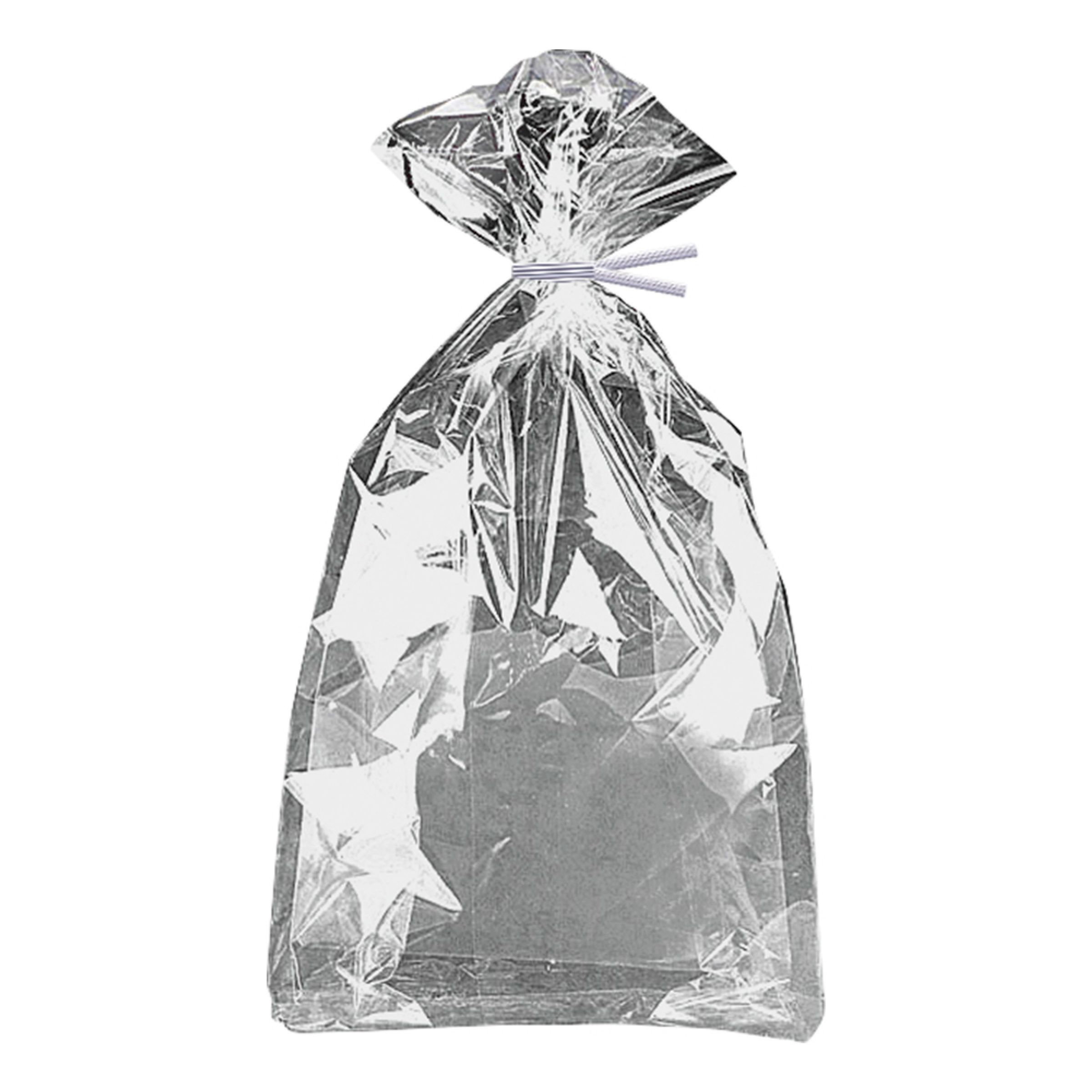 Cellofanpåsar Silver - 10-pack | Hem - Festartiklar - Presentinslagning | Pryloteket