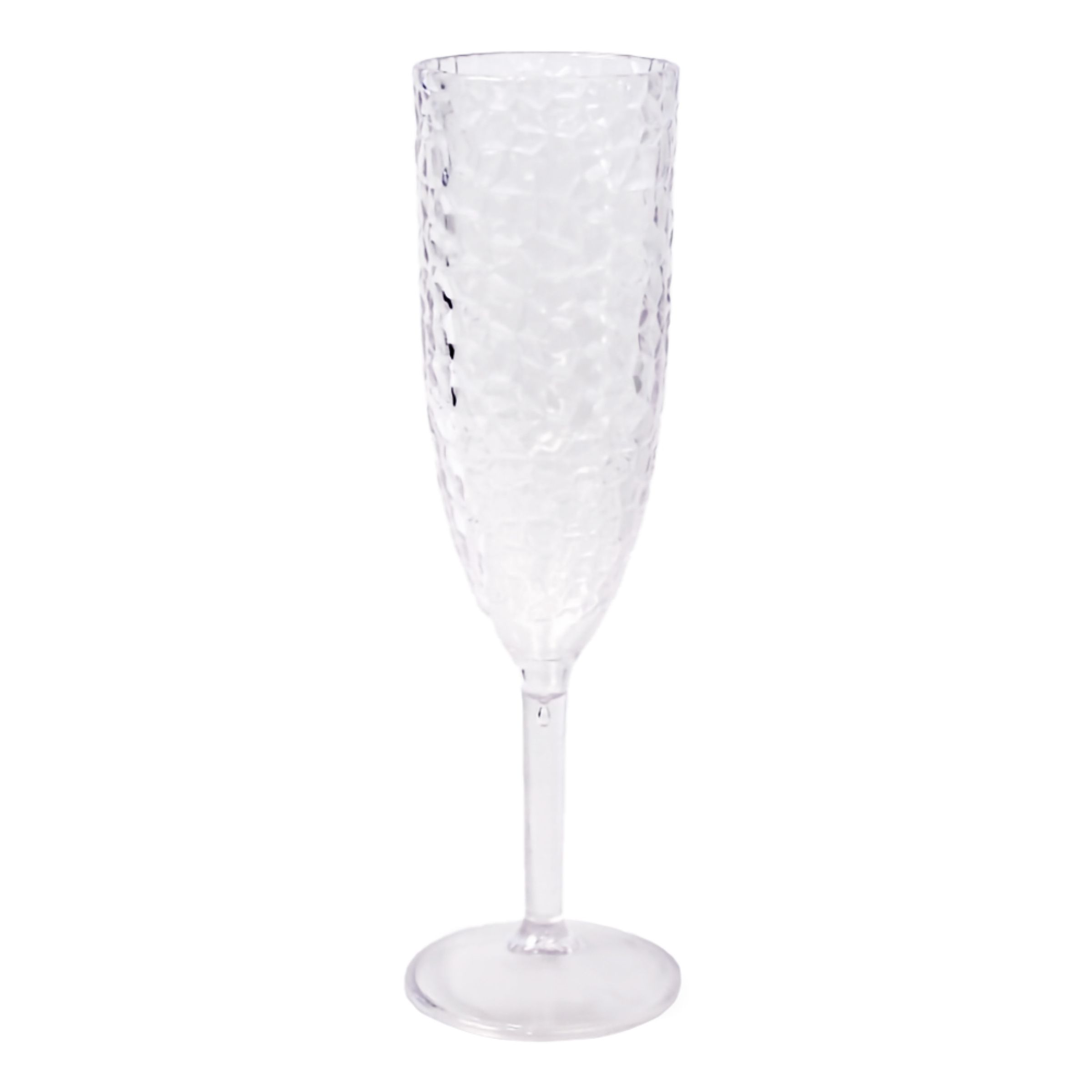 Okrossbart Champagneglas i Plast Bubbles | Hem - Bartillbehör - Glas - Champagneglas | Pryloteket