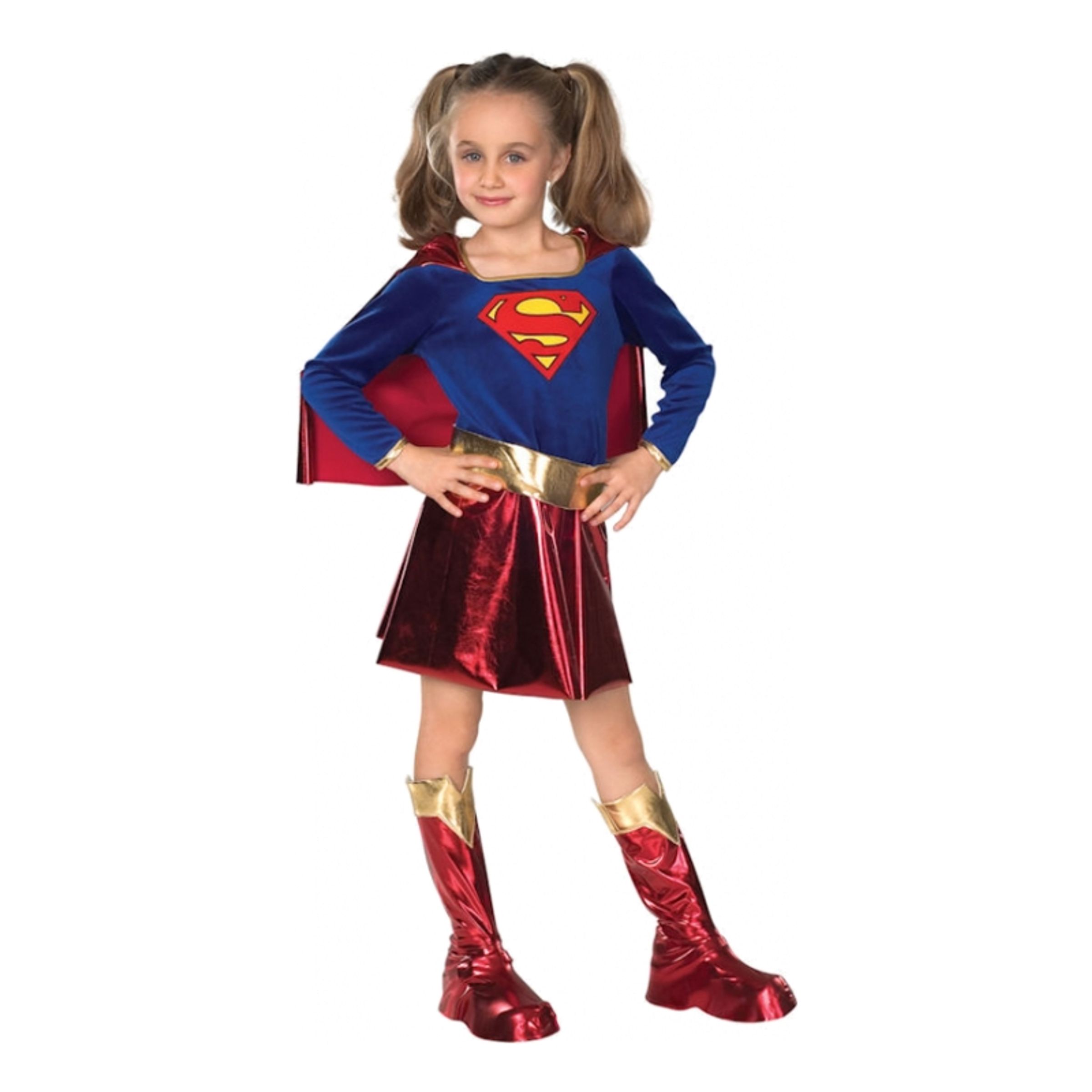 Supergirl Deluxe Barn Maskeraddräkt - Small