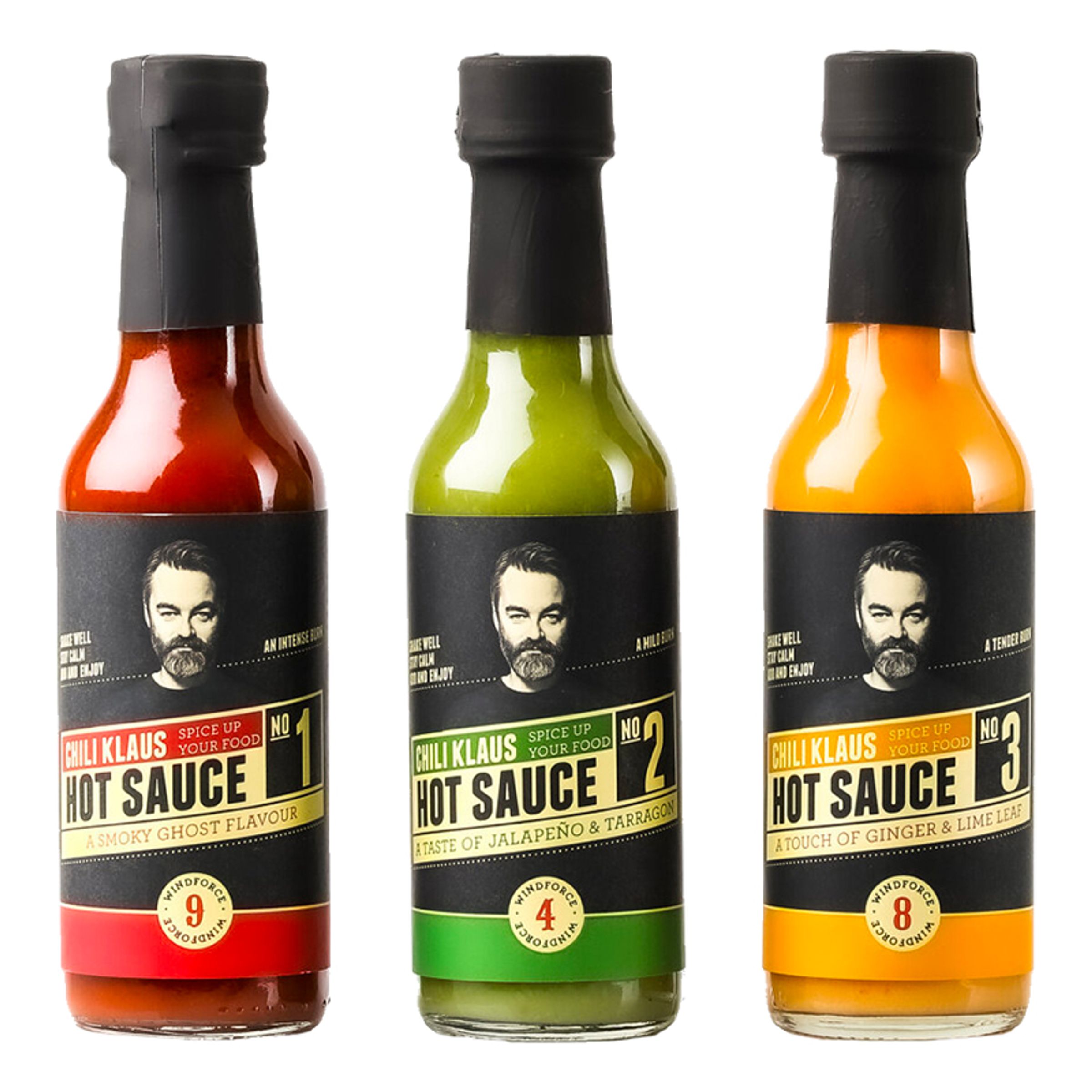 Chili Klaus Hot Sauce Gift Pack - 3-pack