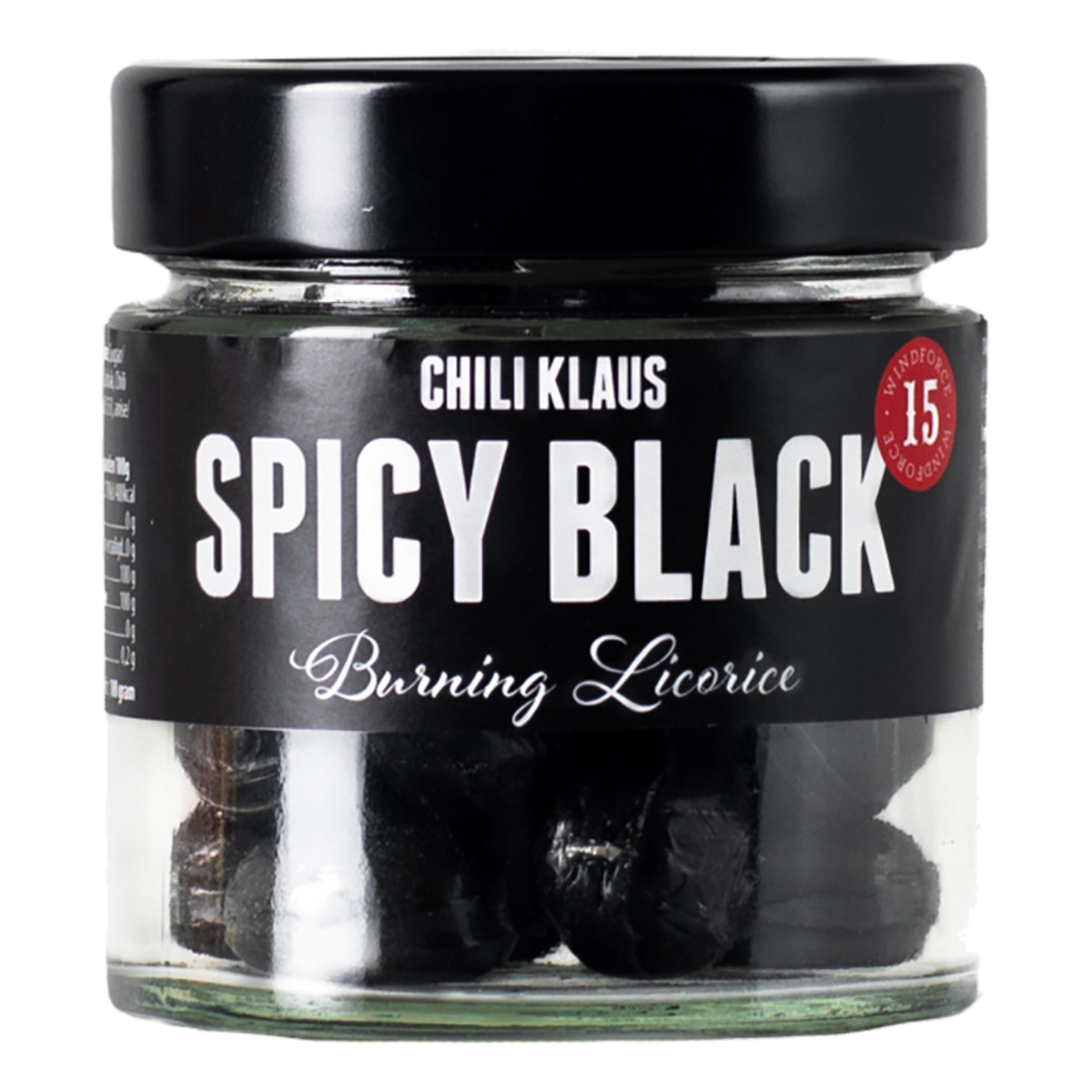 Läs mer om Chili Klaus Spicy Black Burning Licorice - 100 gram