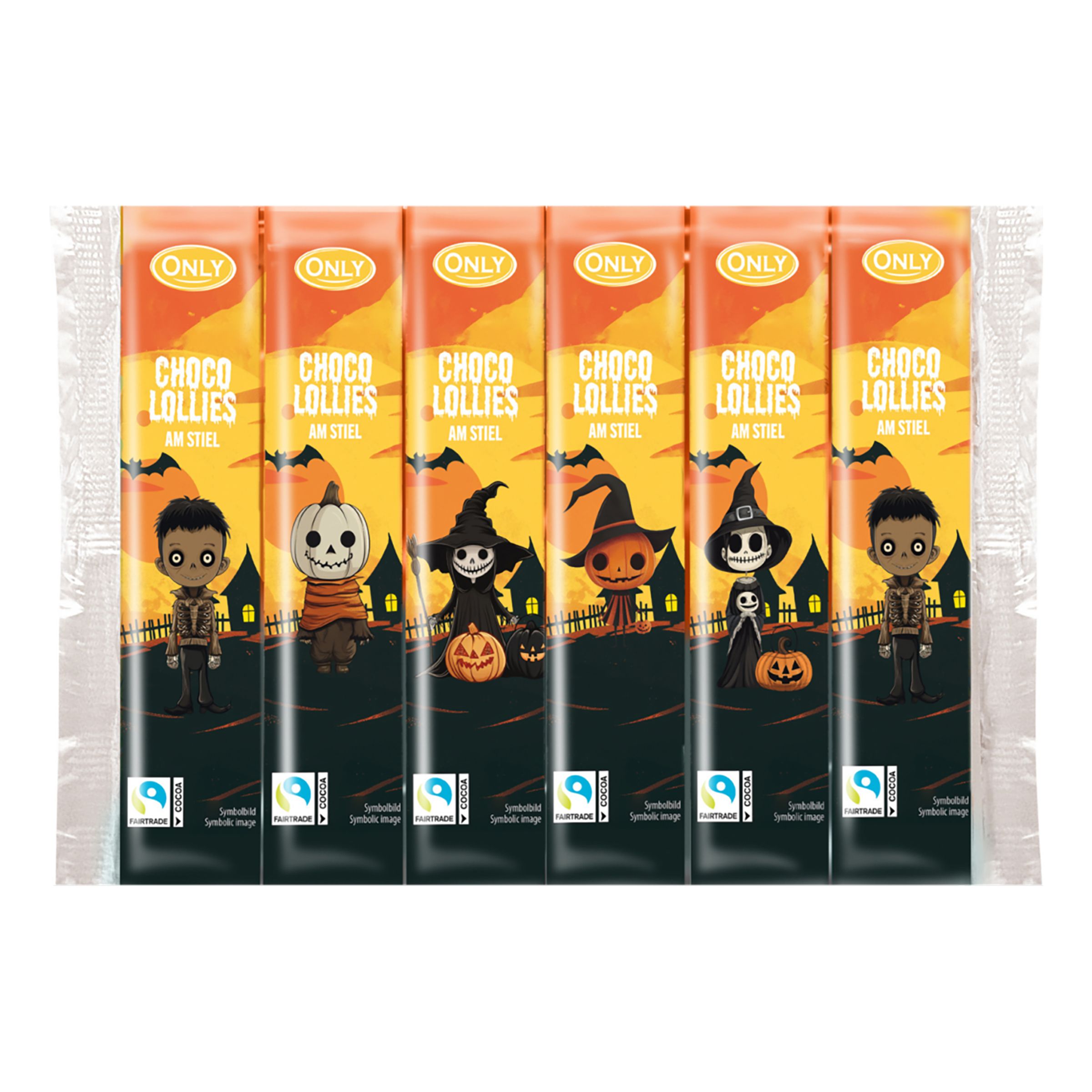 Choco Lollies Halloween - 6-pak